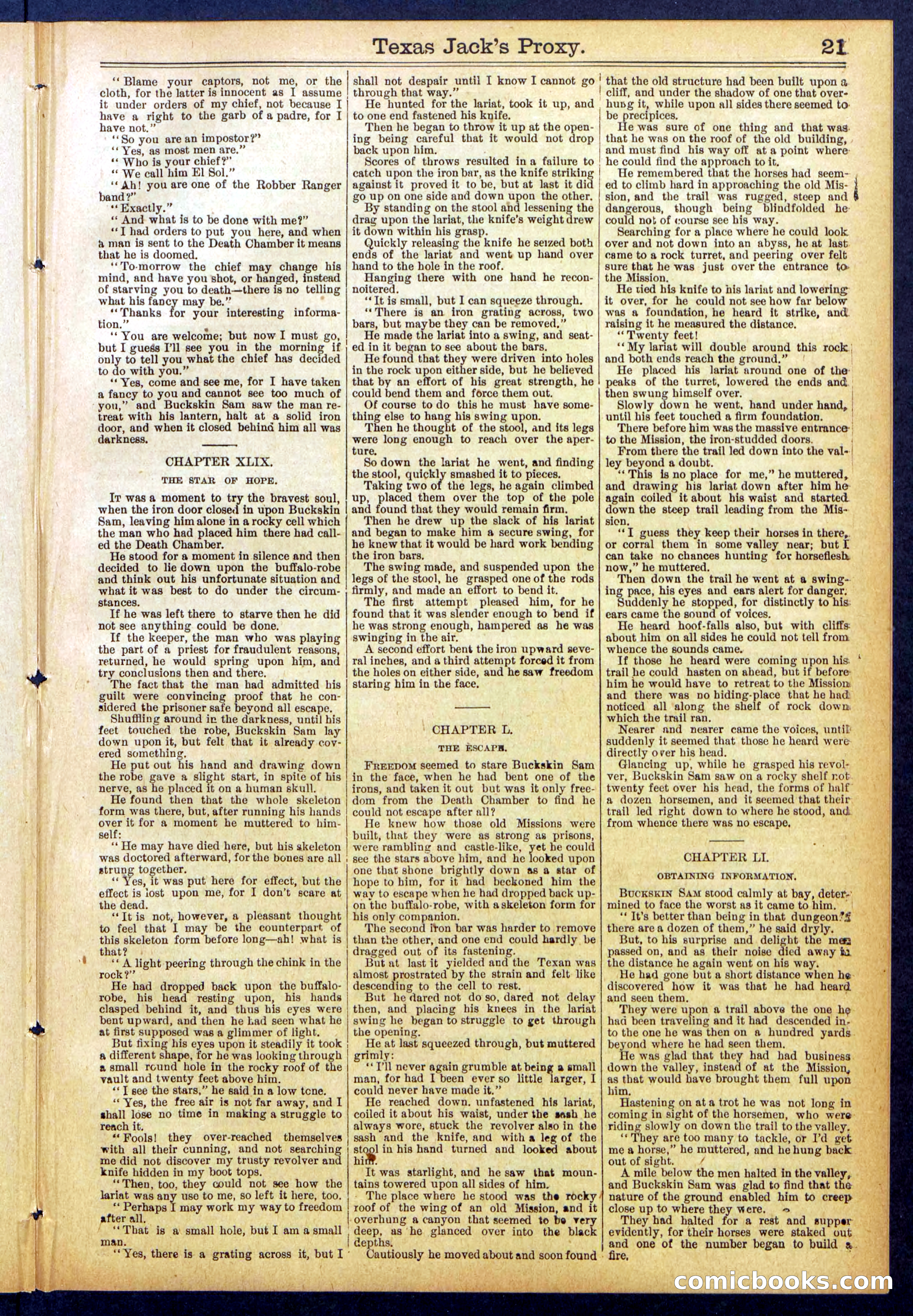 The Ranch King Dead-Shot; or, Texas Jack's Proxy — page 21 of 32