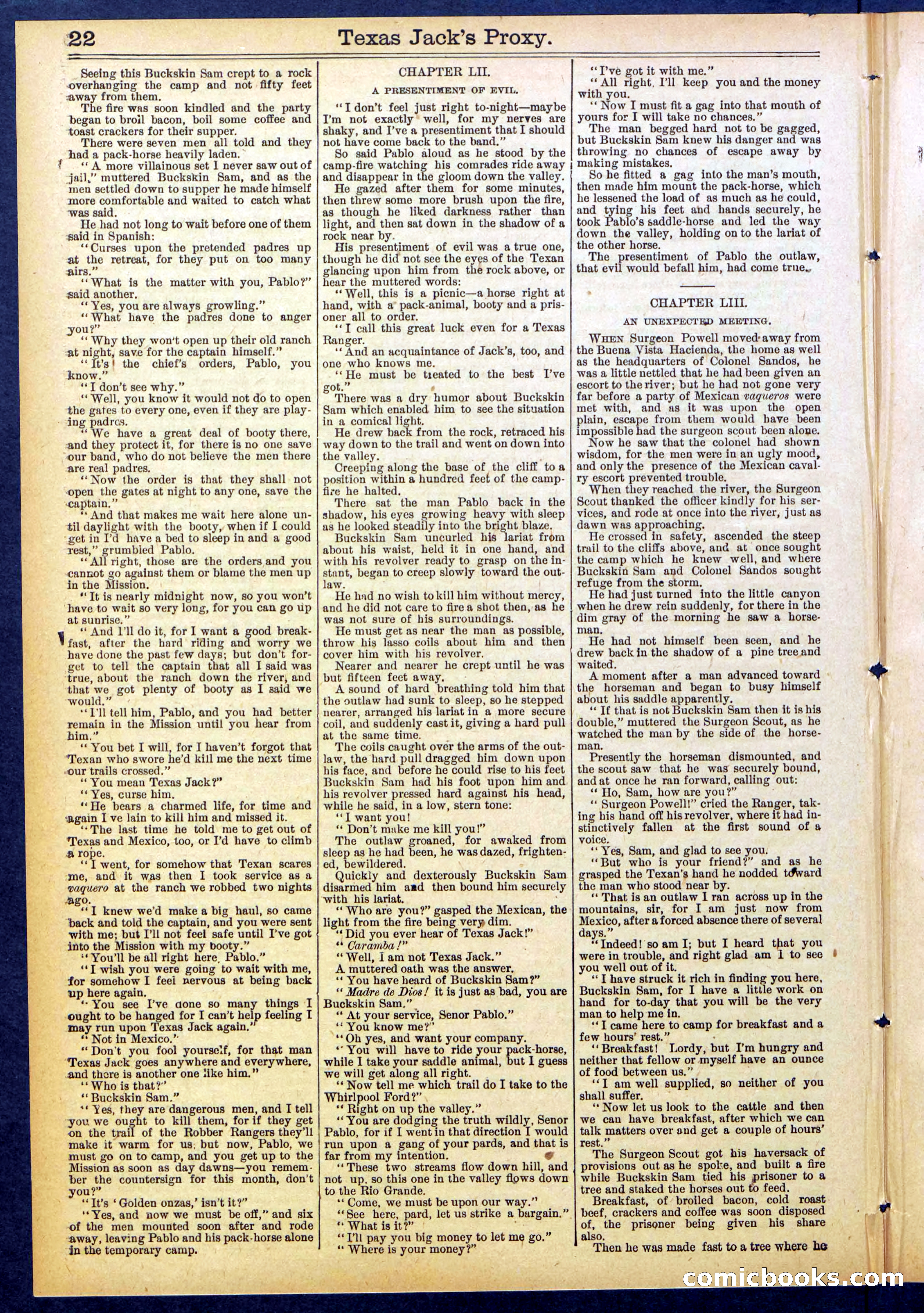 The Ranch King Dead-Shot; or, Texas Jack's Proxy — page 22 of 32