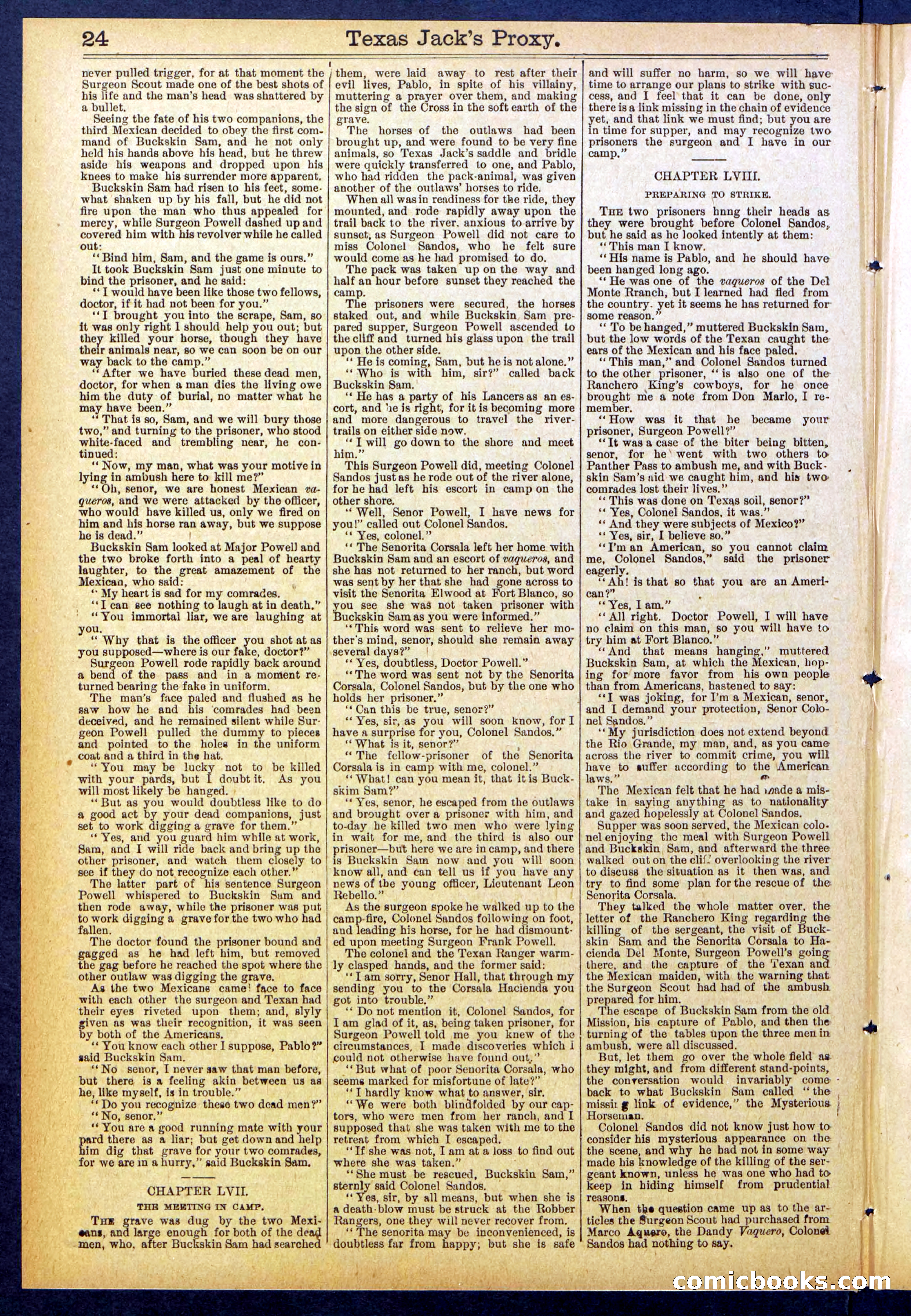 The Ranch King Dead-Shot; or, Texas Jack's Proxy — page 24 of 32