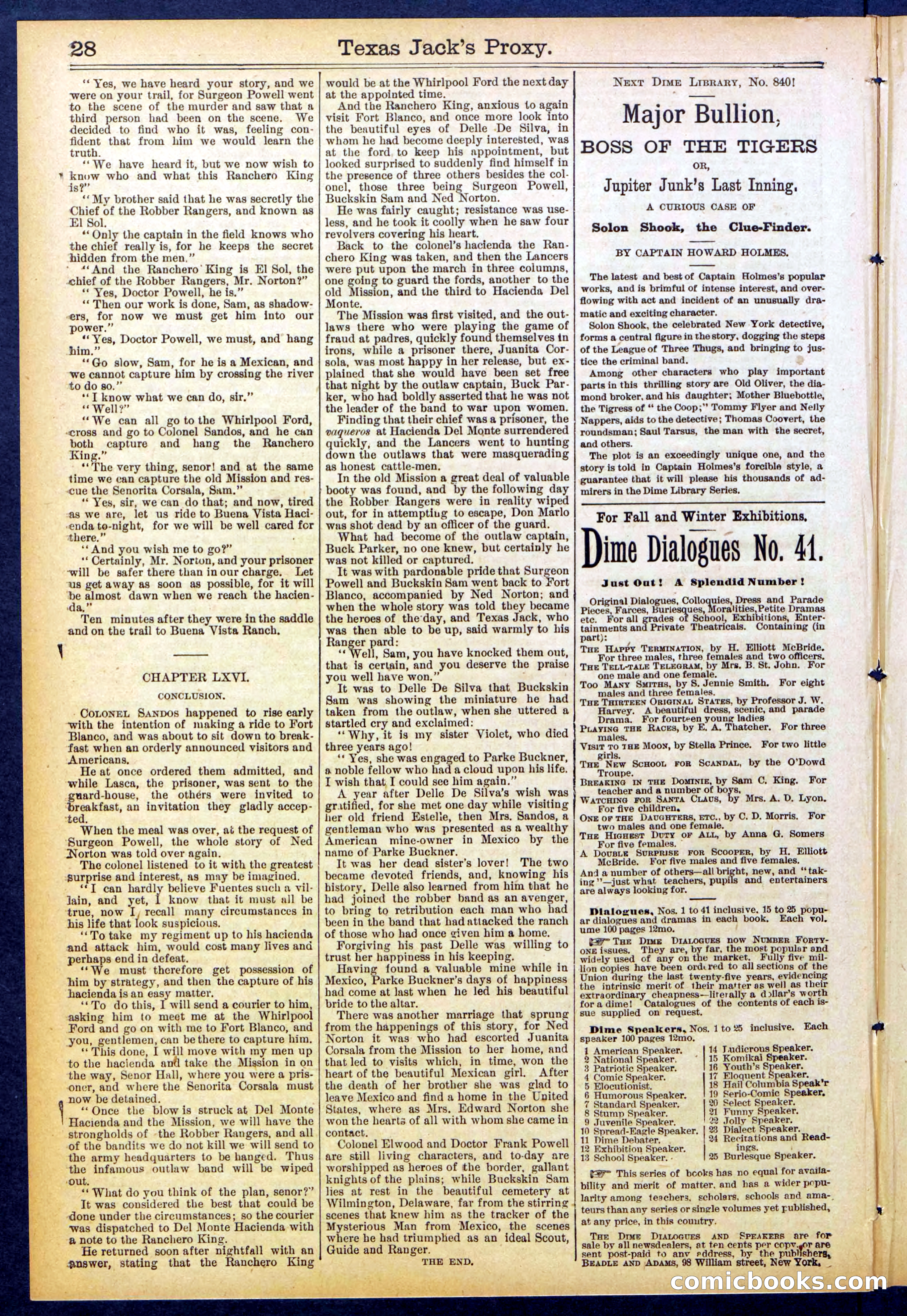 The Ranch King Dead-Shot; or, Texas Jack's Proxy — page 28 of 32