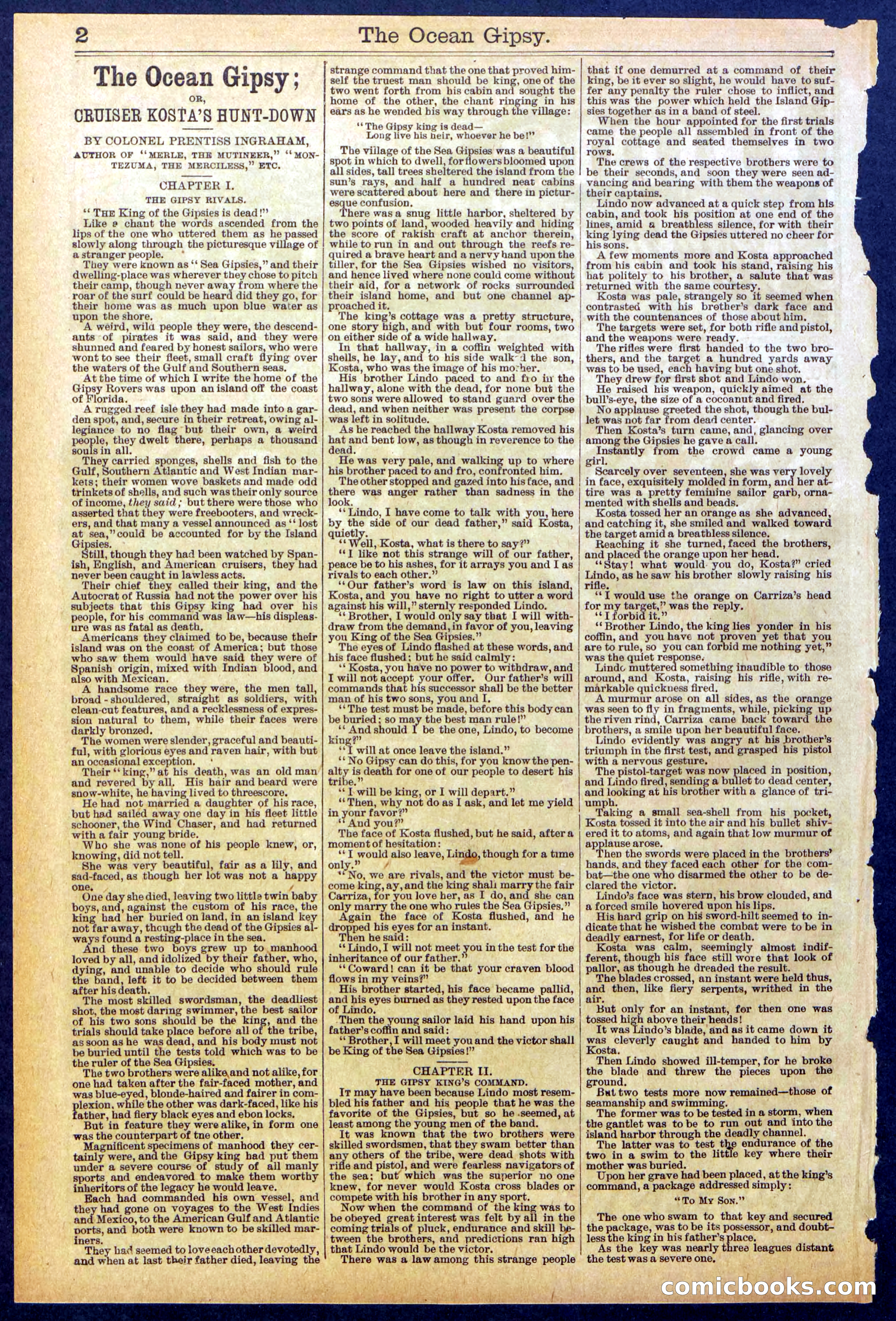 The Ocean Gipsy; or, Cruiser Kostas' Hunt Down — page 2 of 32