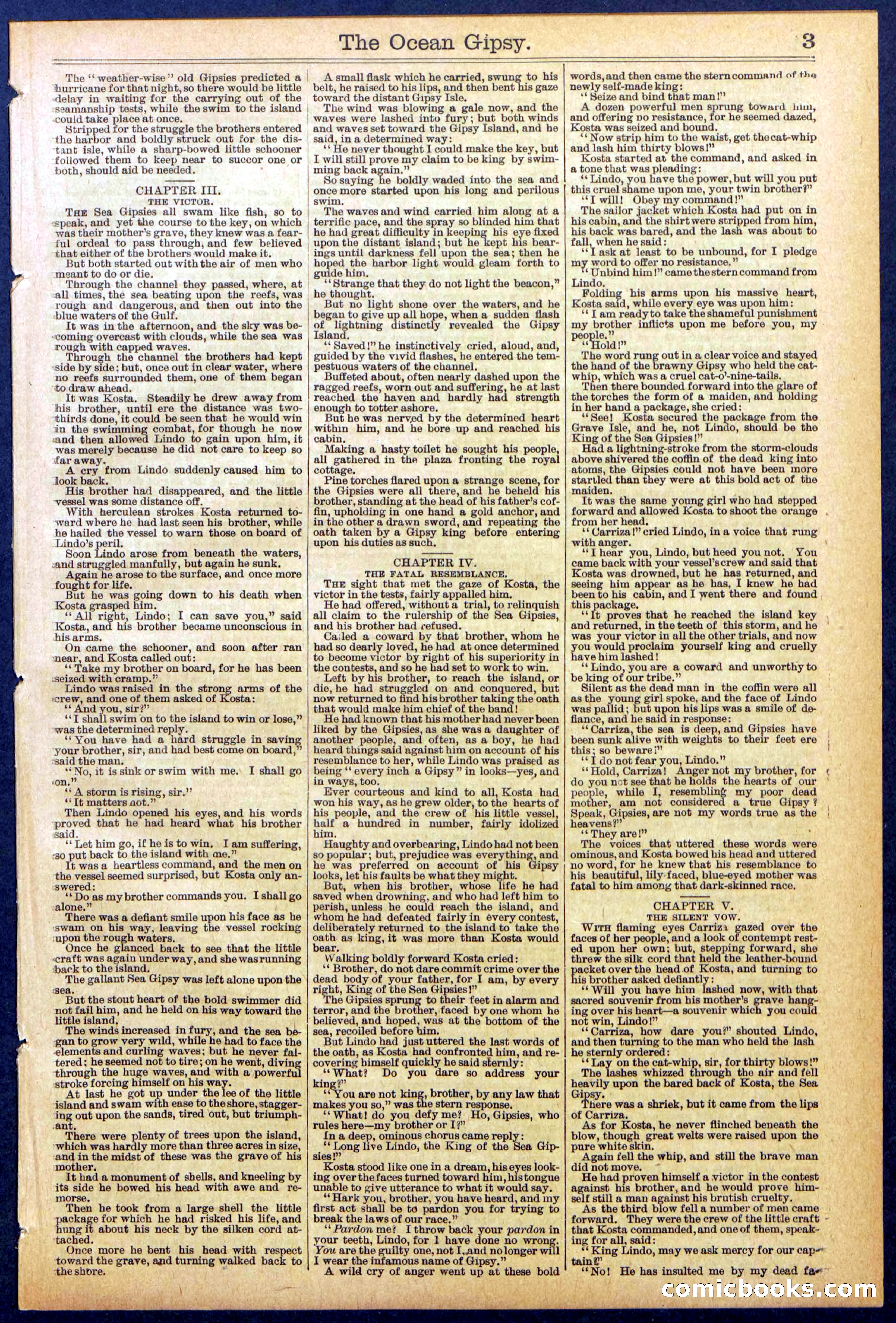 The Ocean Gipsy; or, Cruiser Kostas' Hunt Down — page 3 of 32
