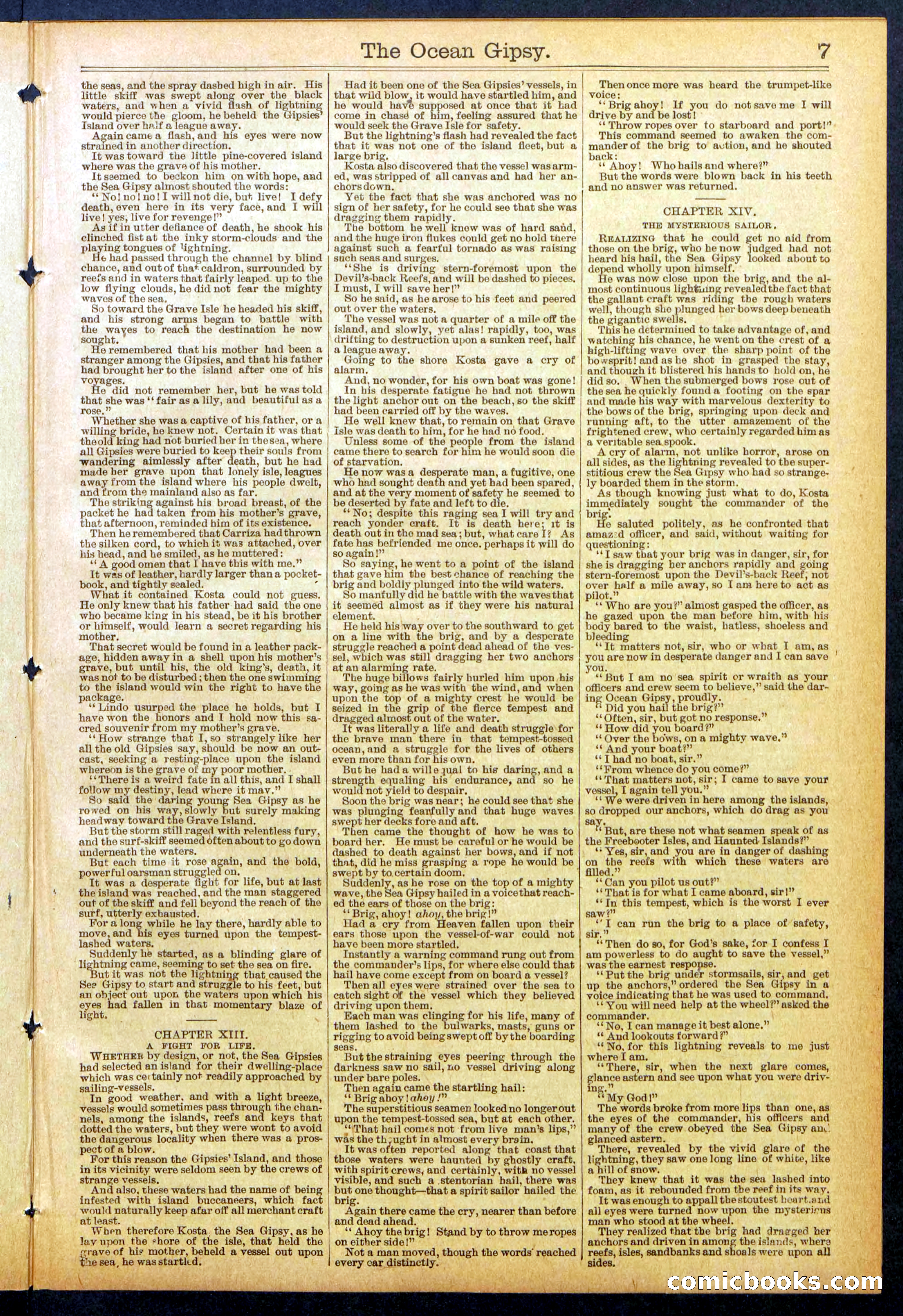 The Ocean Gipsy; or, Cruiser Kostas' Hunt Down — page 7 of 32