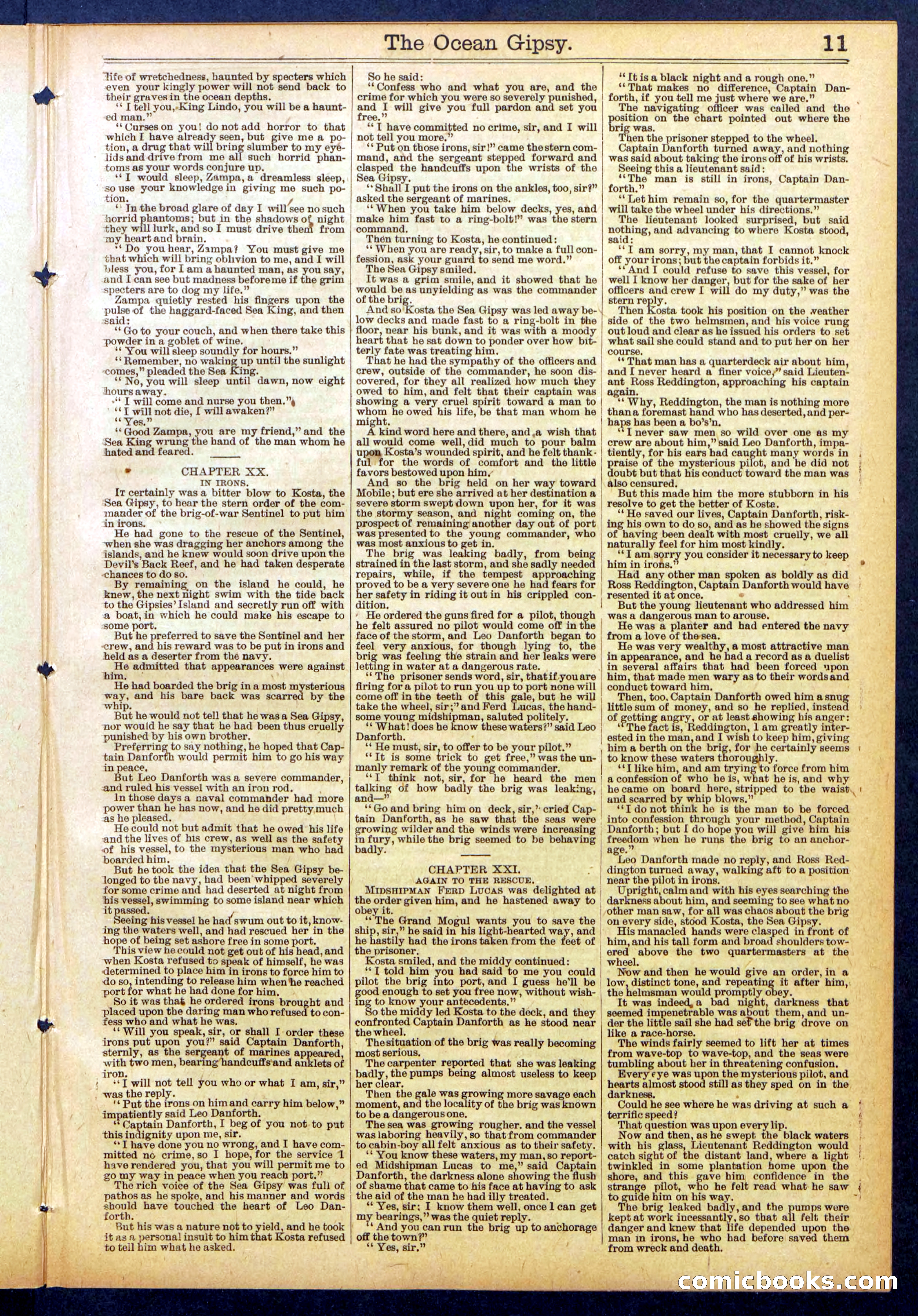 The Ocean Gipsy; or, Cruiser Kostas' Hunt Down — page 11 of 32