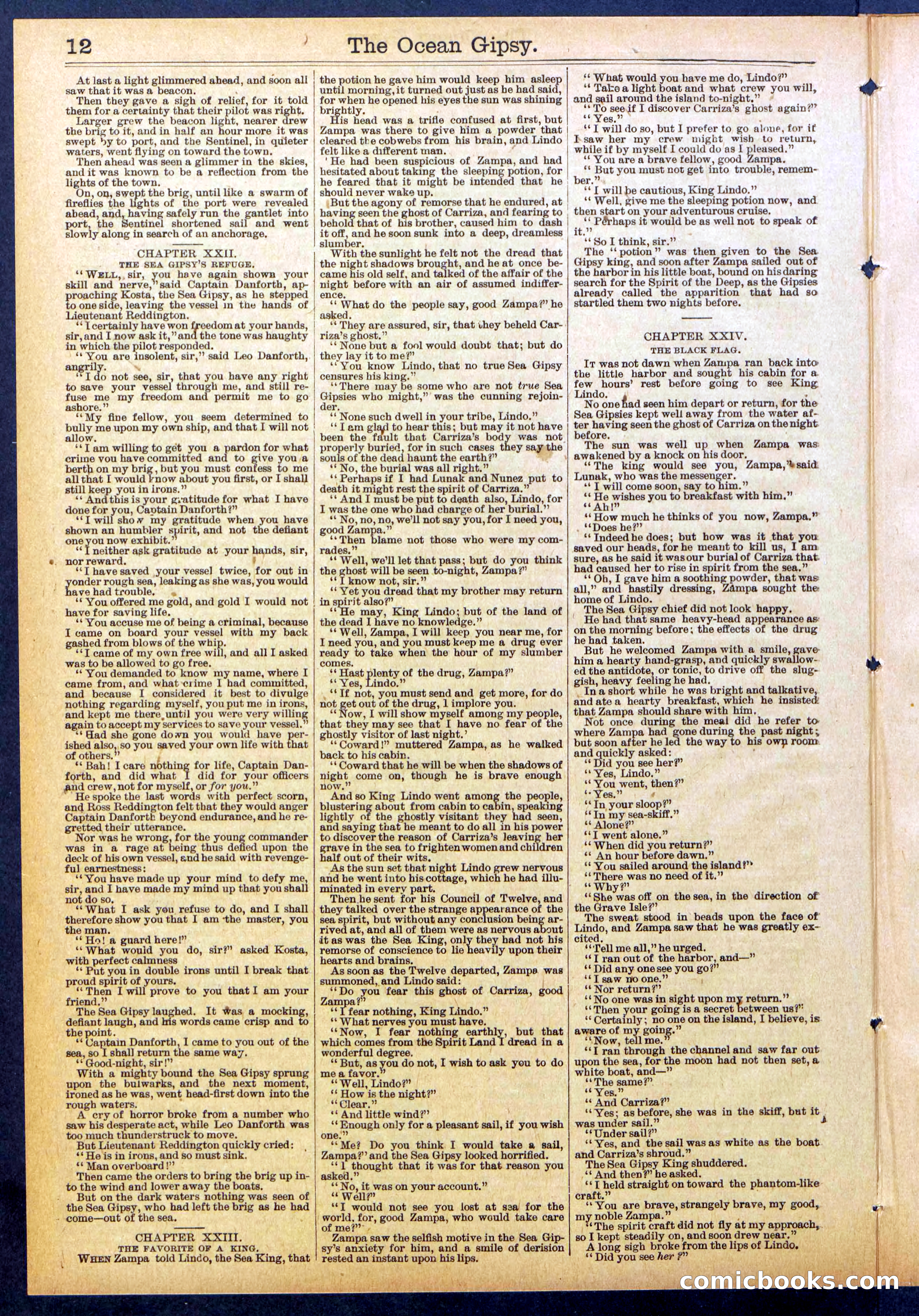 The Ocean Gipsy; or, Cruiser Kostas' Hunt Down — page 12 of 32