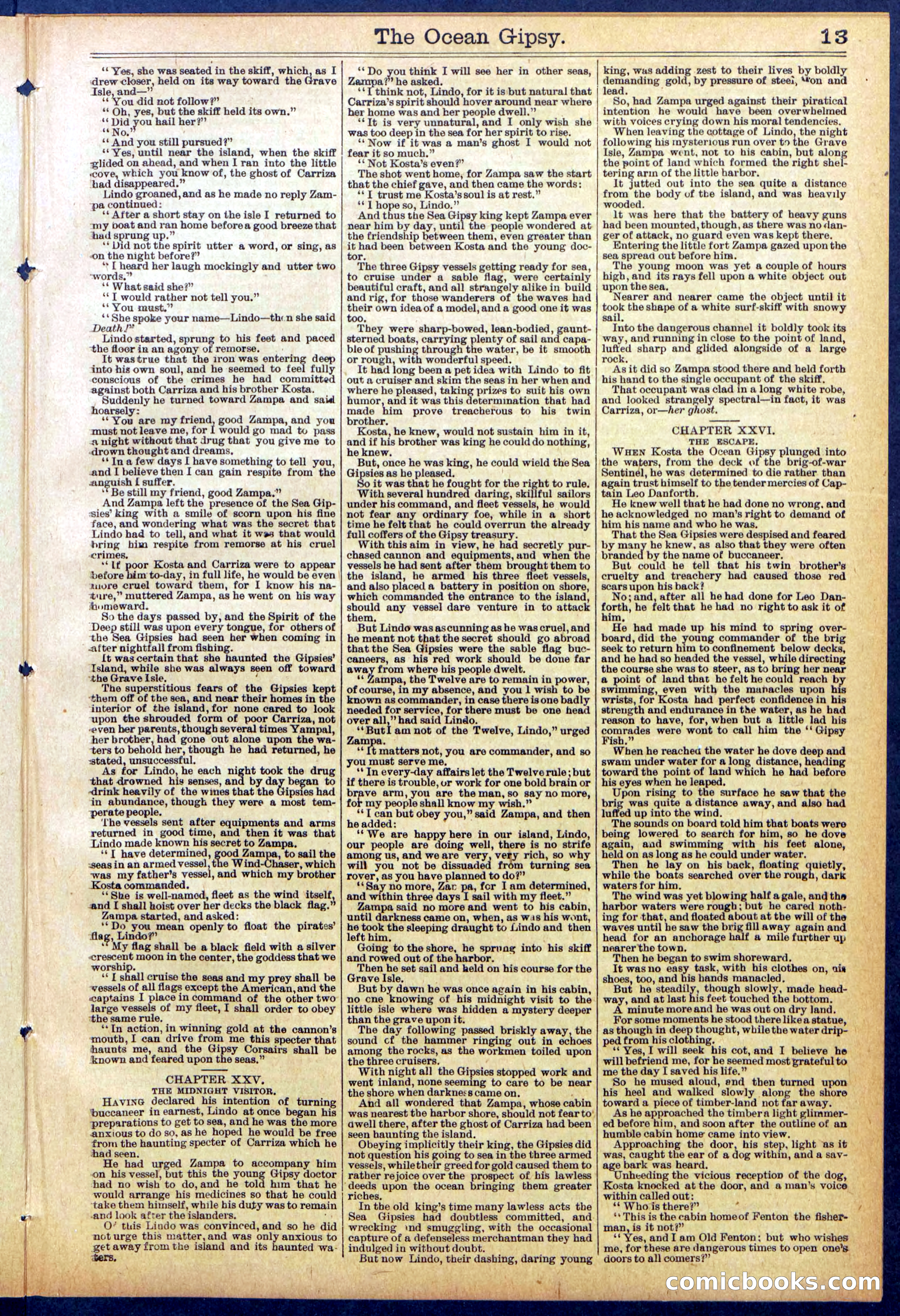 The Ocean Gipsy; or, Cruiser Kostas' Hunt Down — page 13 of 32