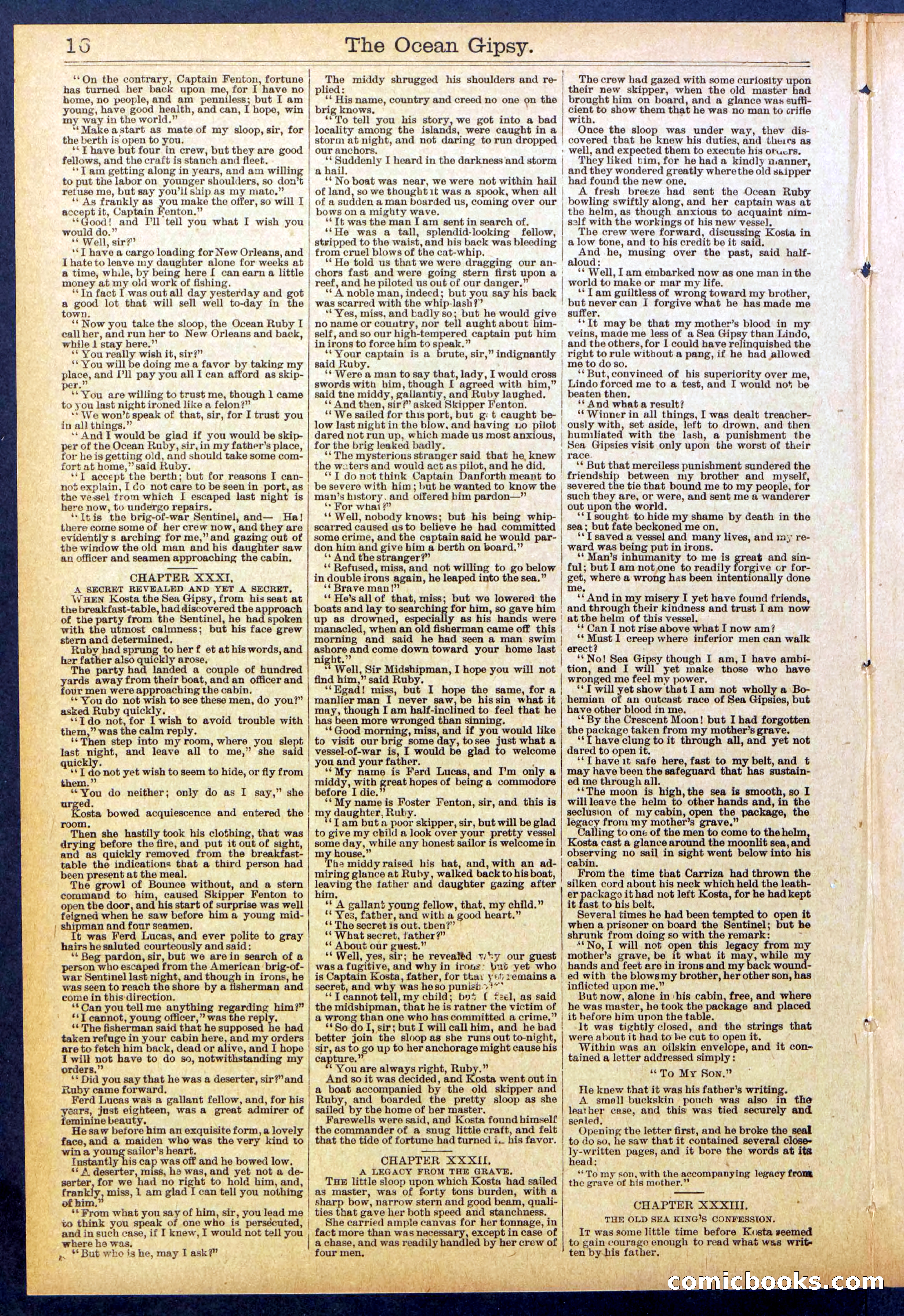The Ocean Gipsy; or, Cruiser Kostas' Hunt Down — page 16 of 32