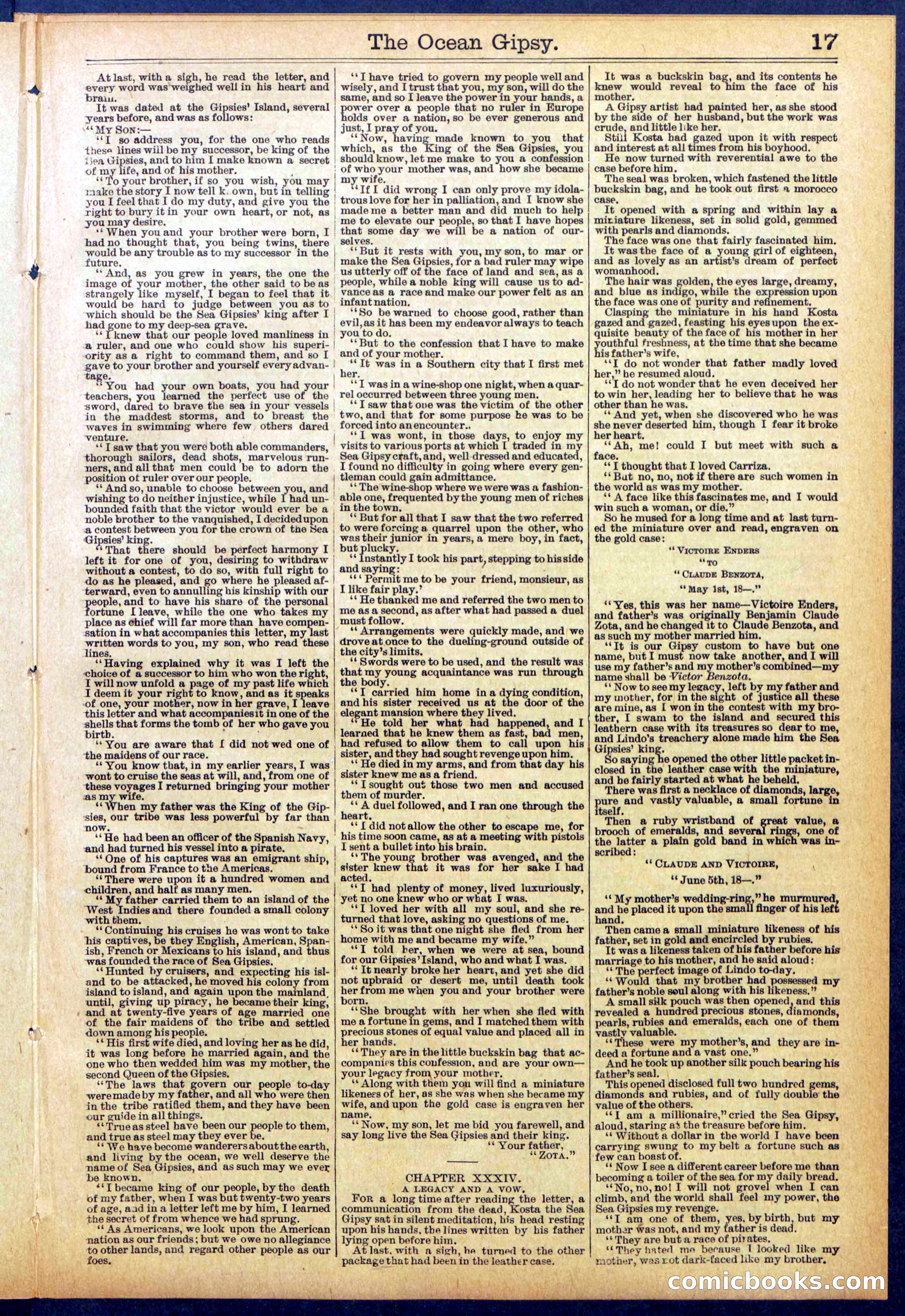 The Ocean Gipsy; or, Cruiser Kostas' Hunt Down — page 17 of 32