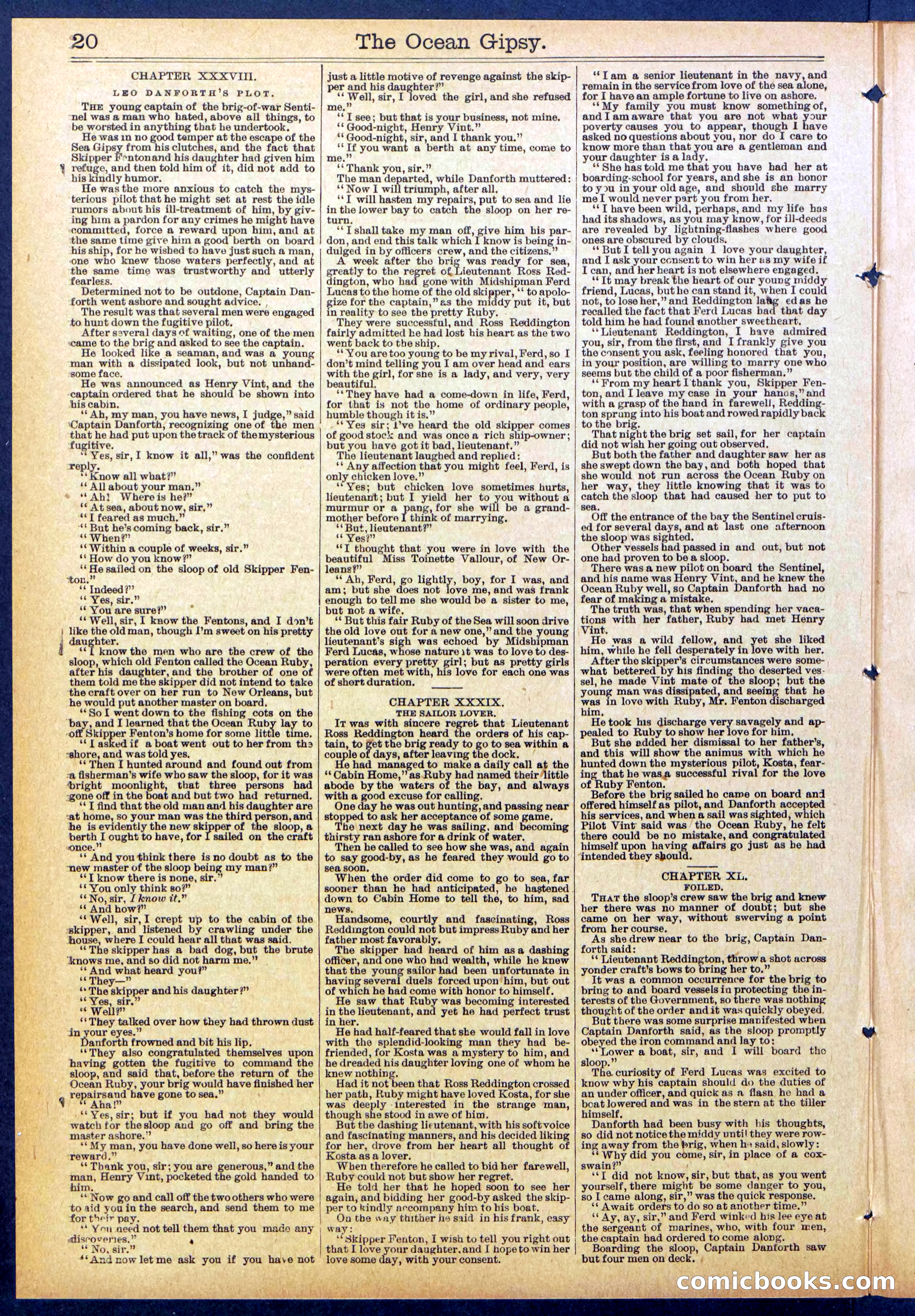 The Ocean Gipsy; or, Cruiser Kostas' Hunt Down — page 20 of 32