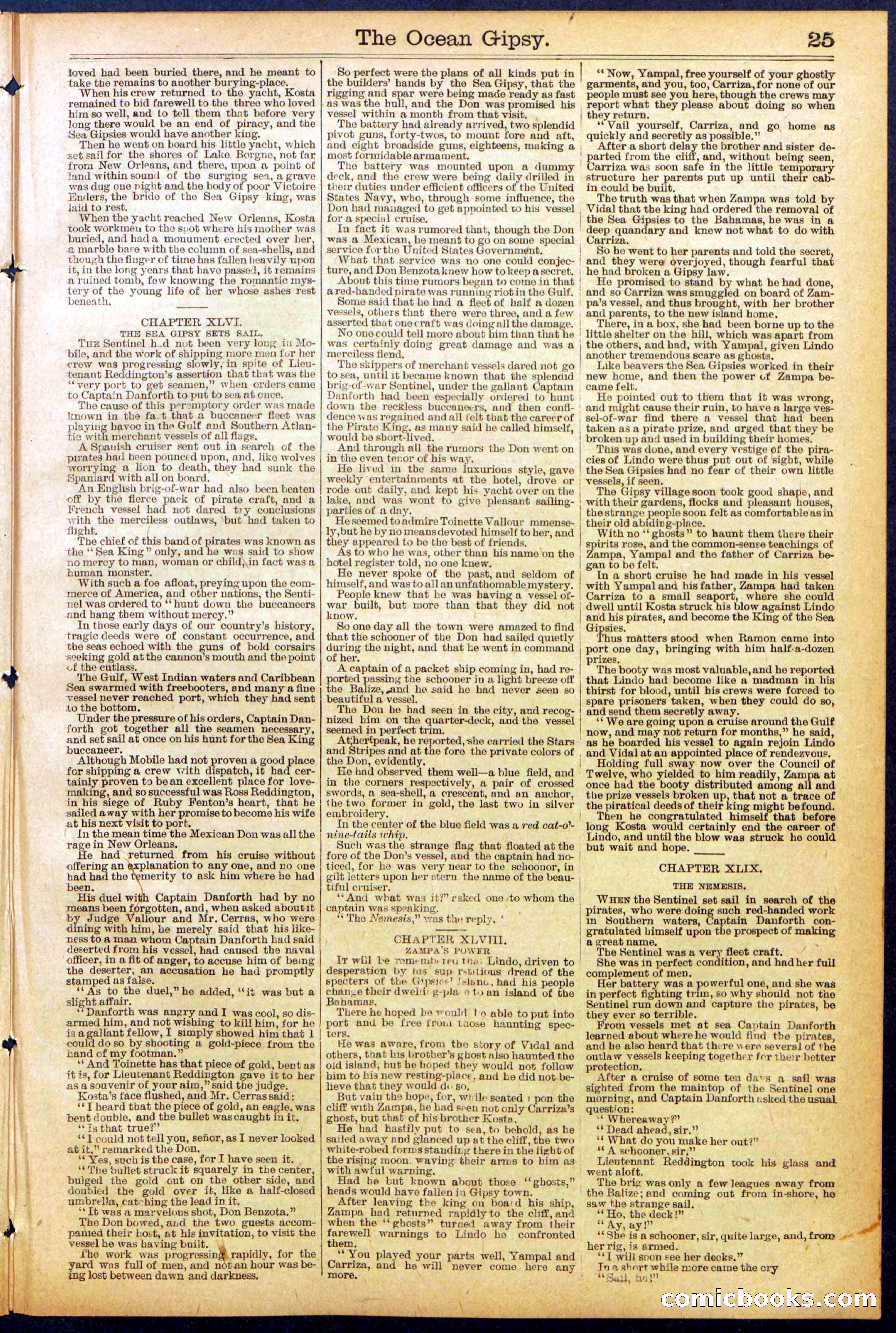The Ocean Gipsy; or, Cruiser Kostas' Hunt Down — page 25 of 32