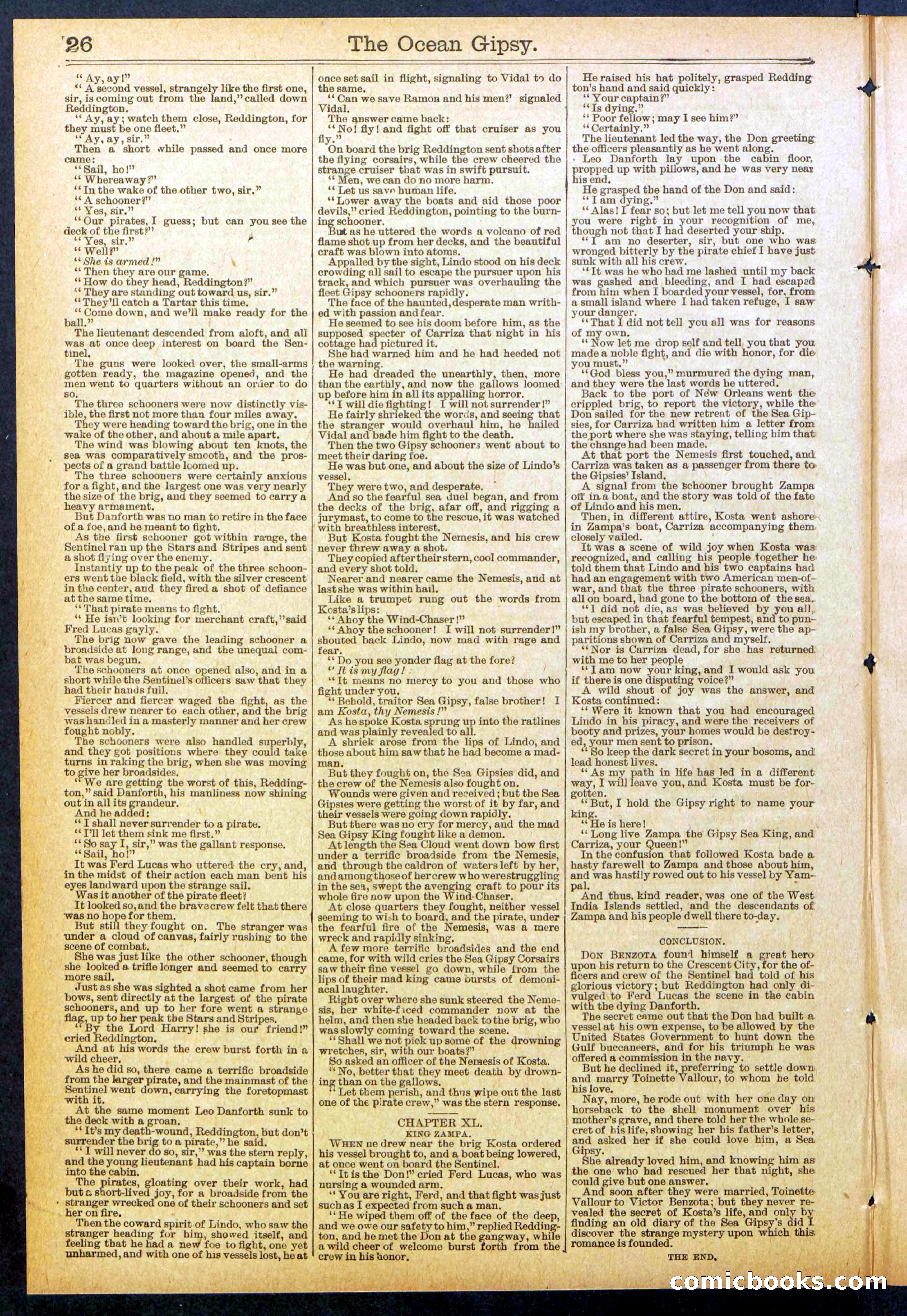 The Ocean Gipsy; or, Cruiser Kostas' Hunt Down — page 26 of 32