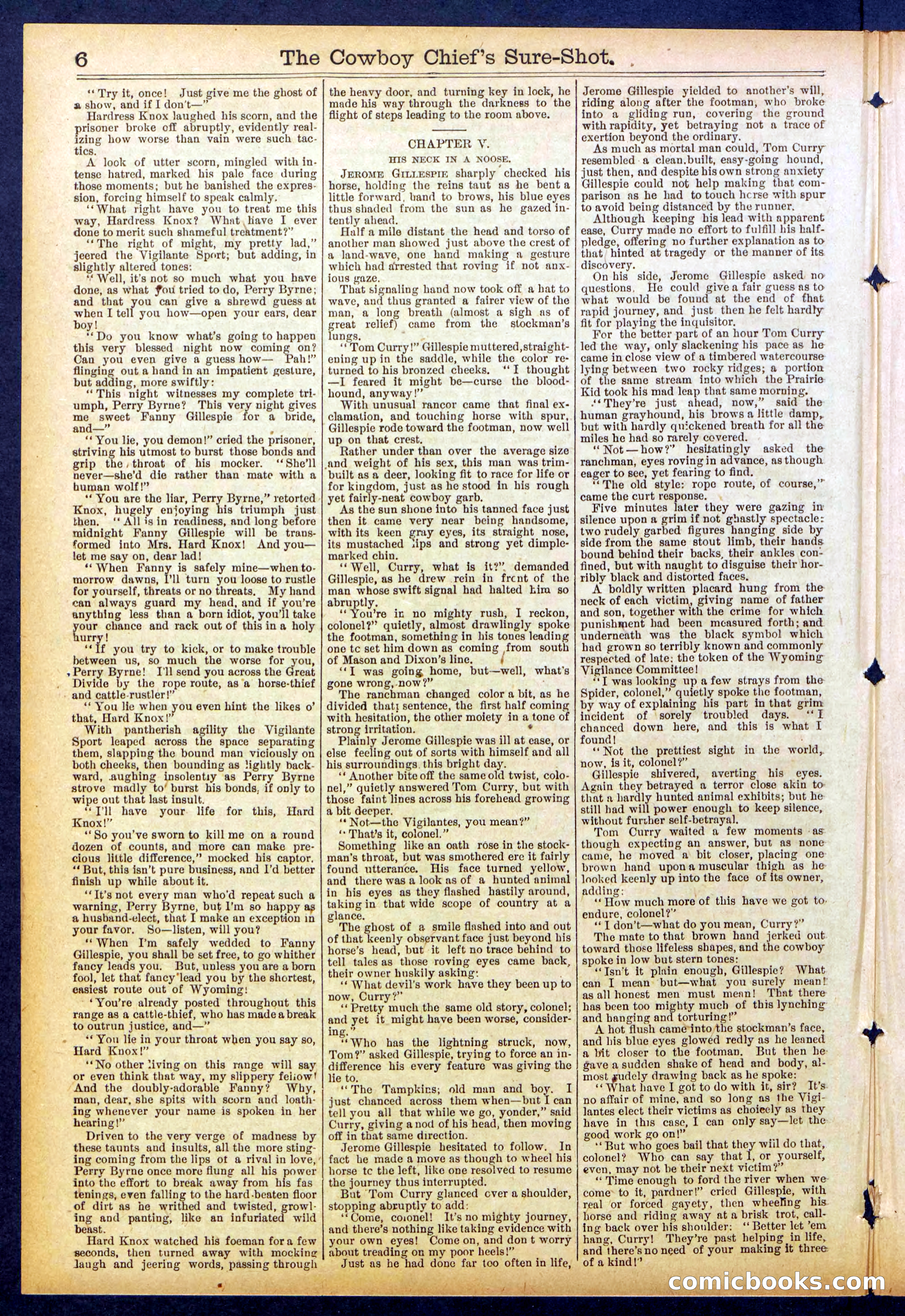 Beadle's Dime Library No. 855 — page 6 of 32