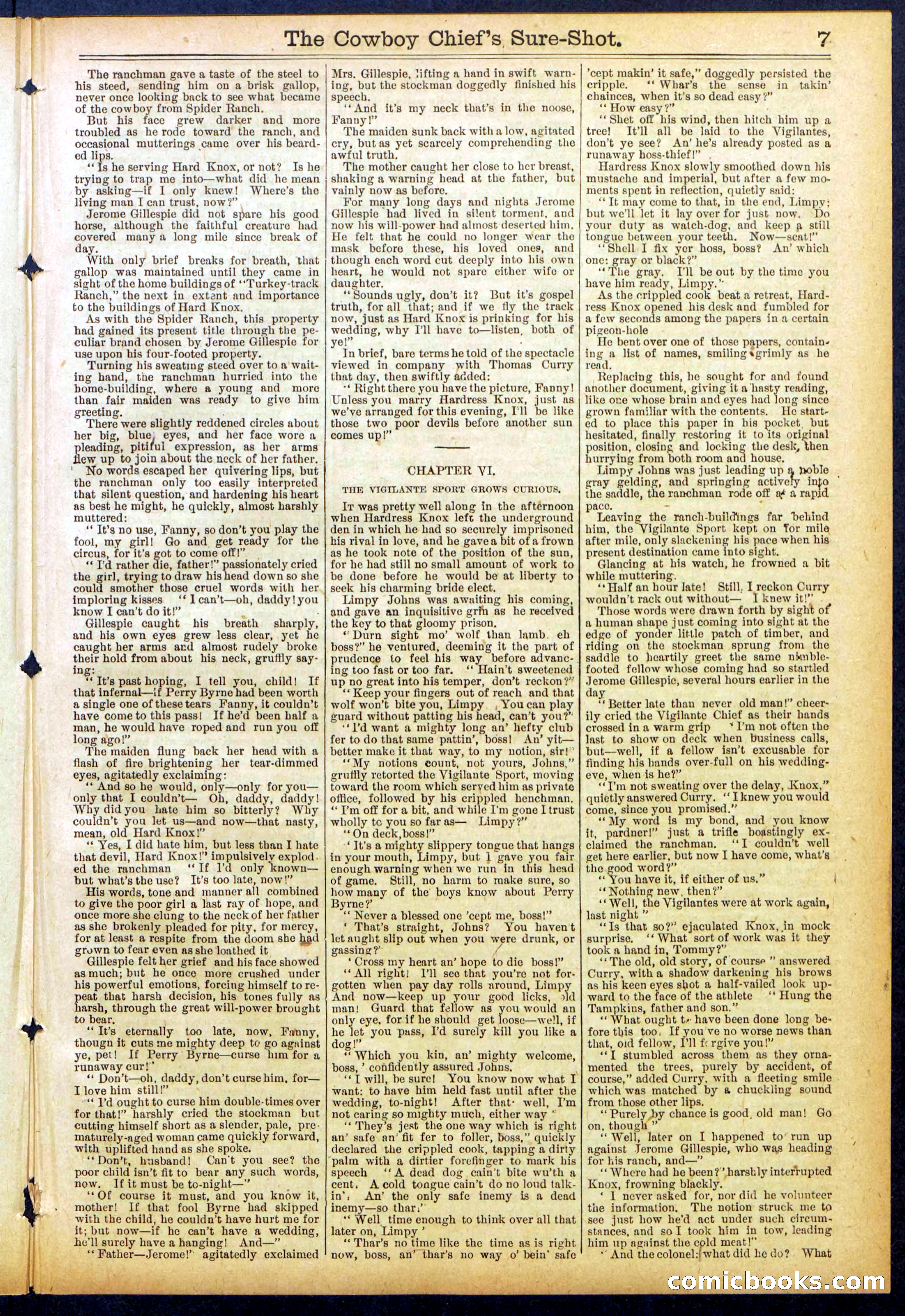 Beadle's Dime Library No. 855 — page 7 of 32