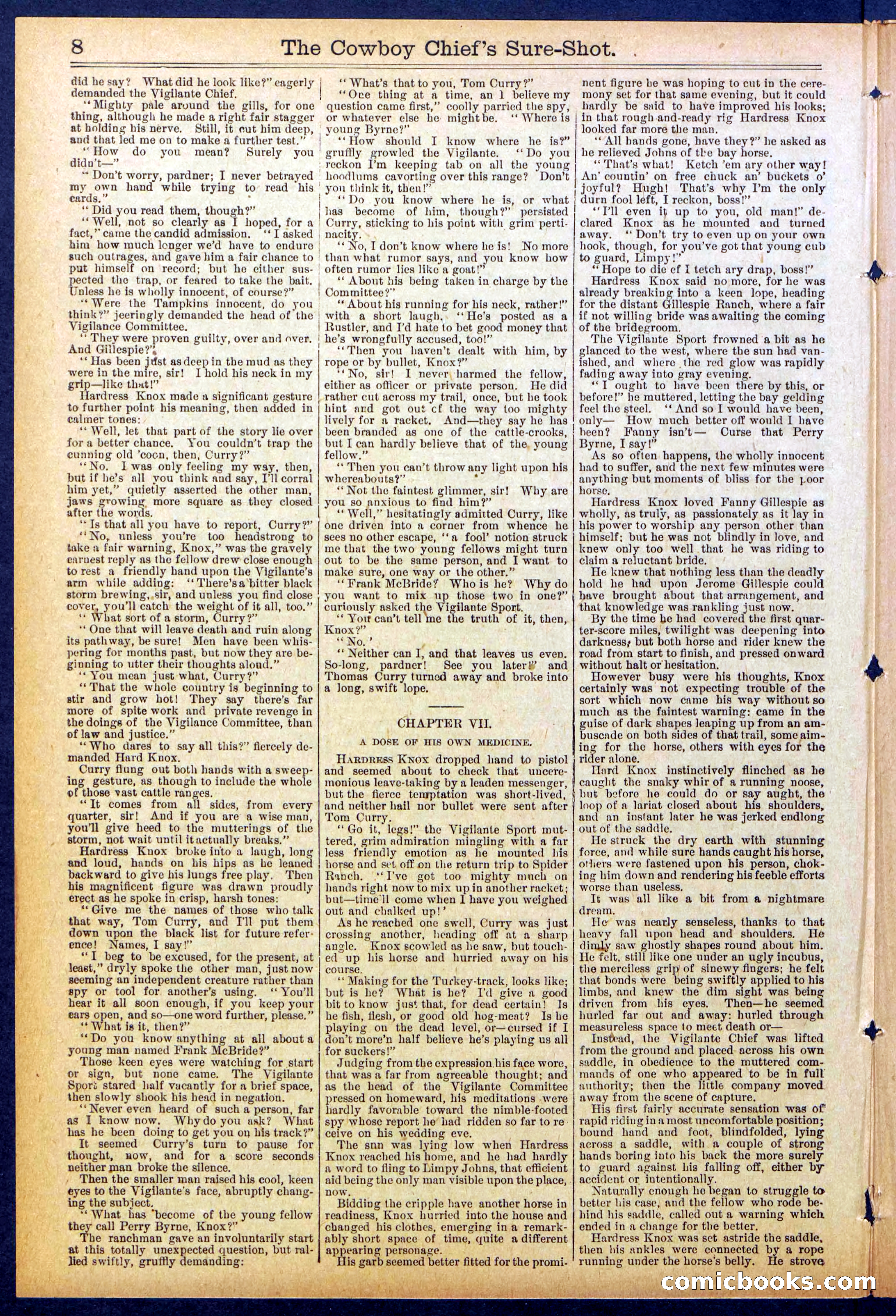 Beadle's Dime Library No. 855 — page 8 of 32