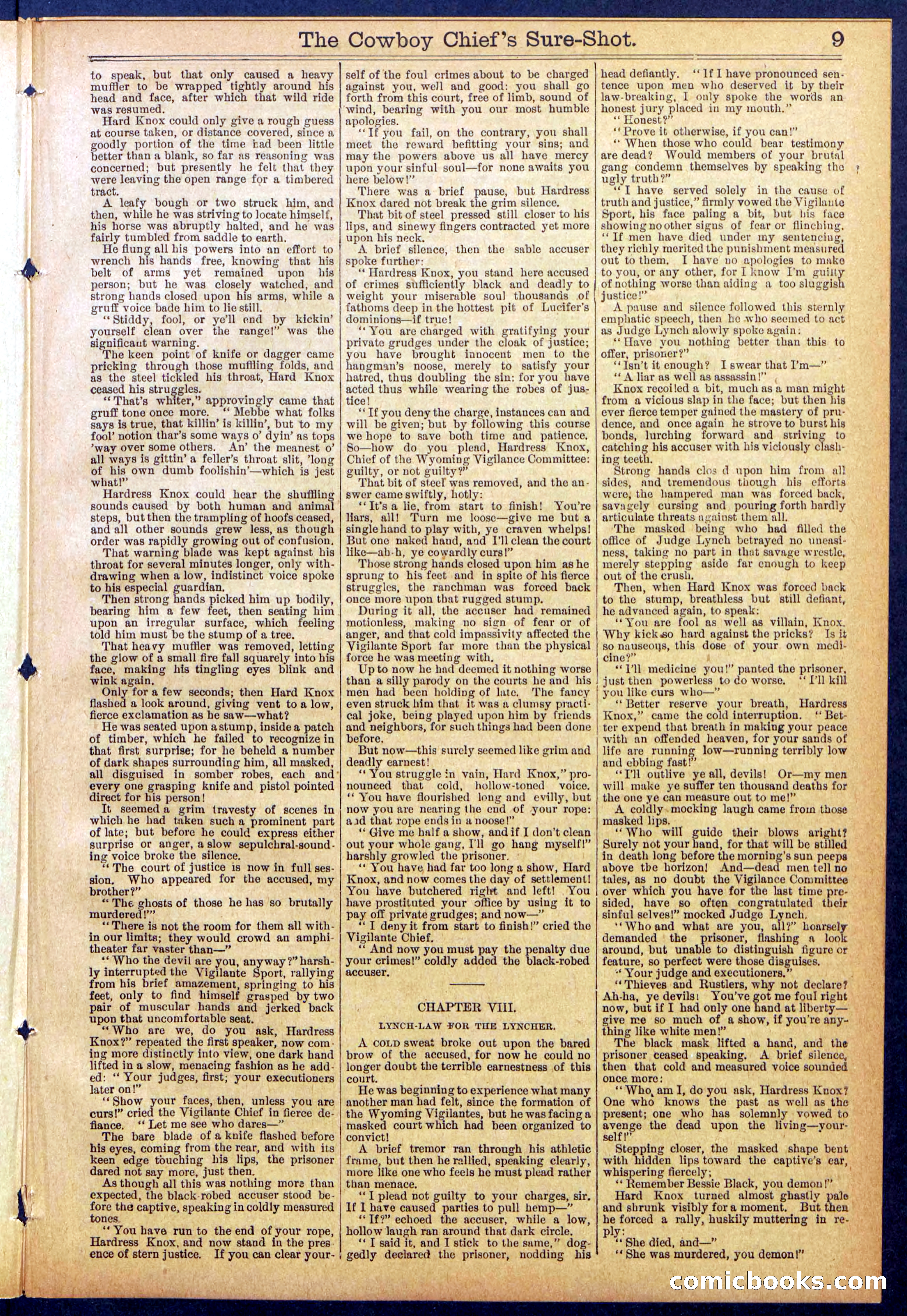 Beadle's Dime Library No. 855 — page 9 of 32