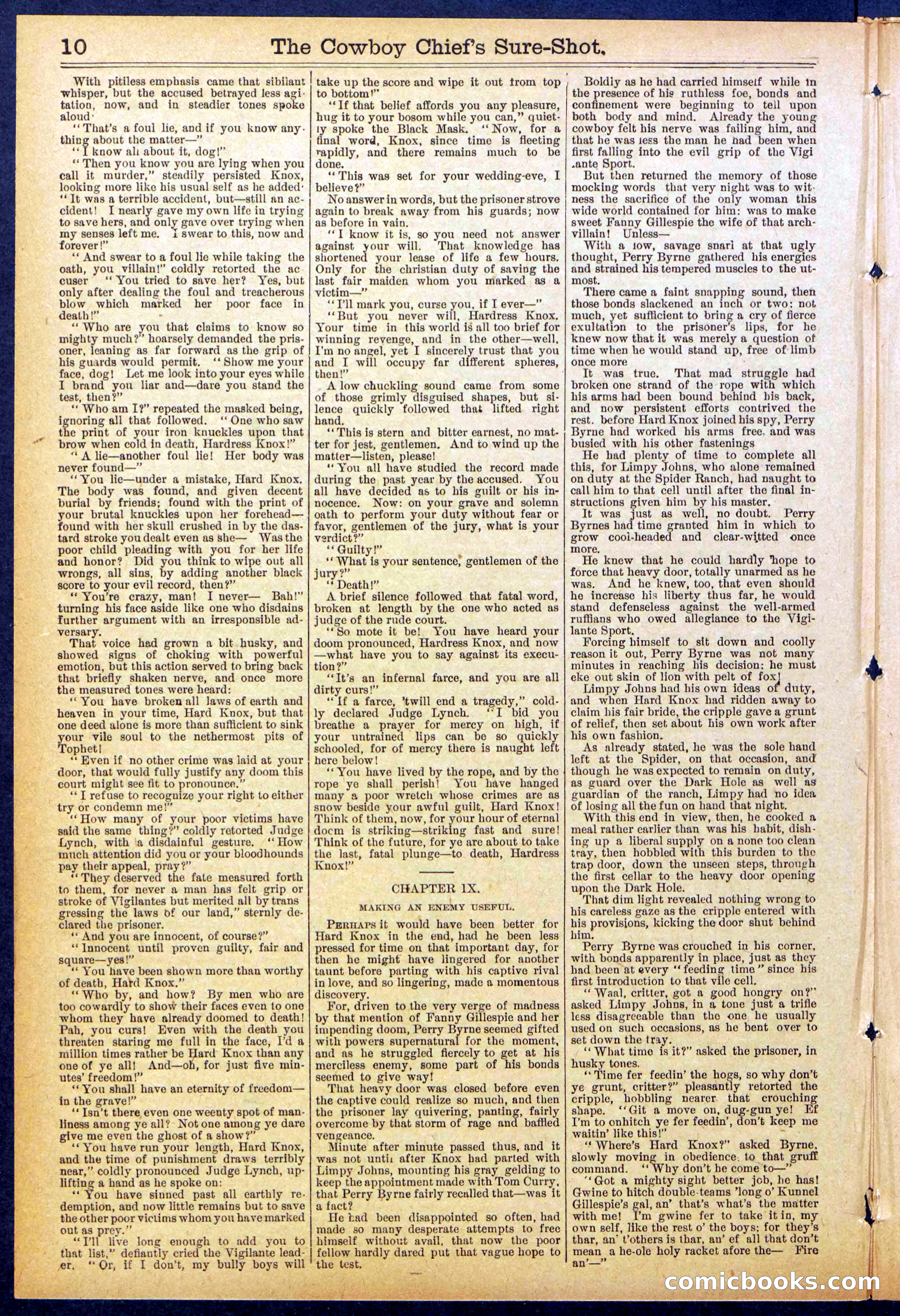 Beadle's Dime Library No. 855 — page 10 of 32