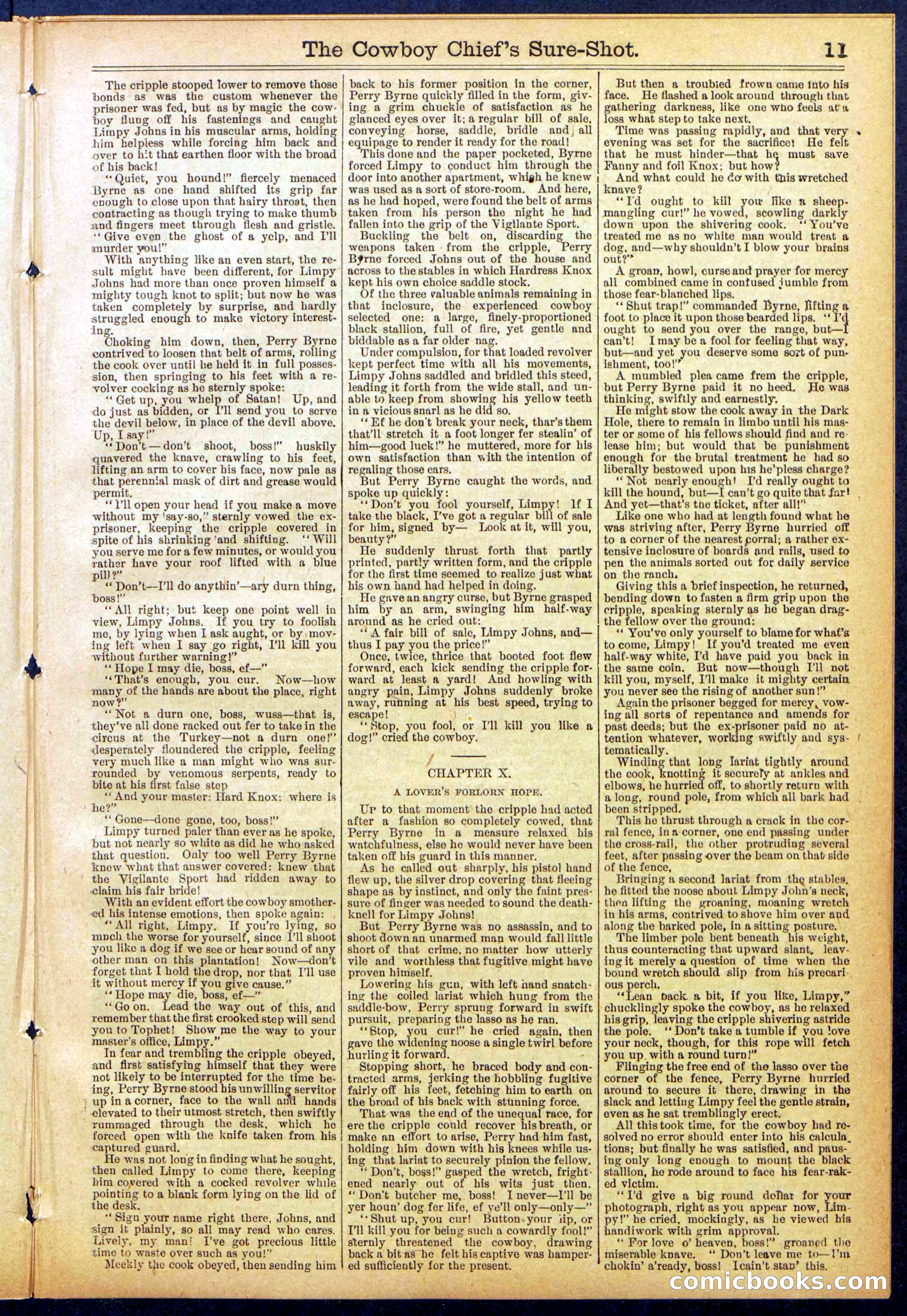 Beadle's Dime Library No. 855 — page 11 of 32