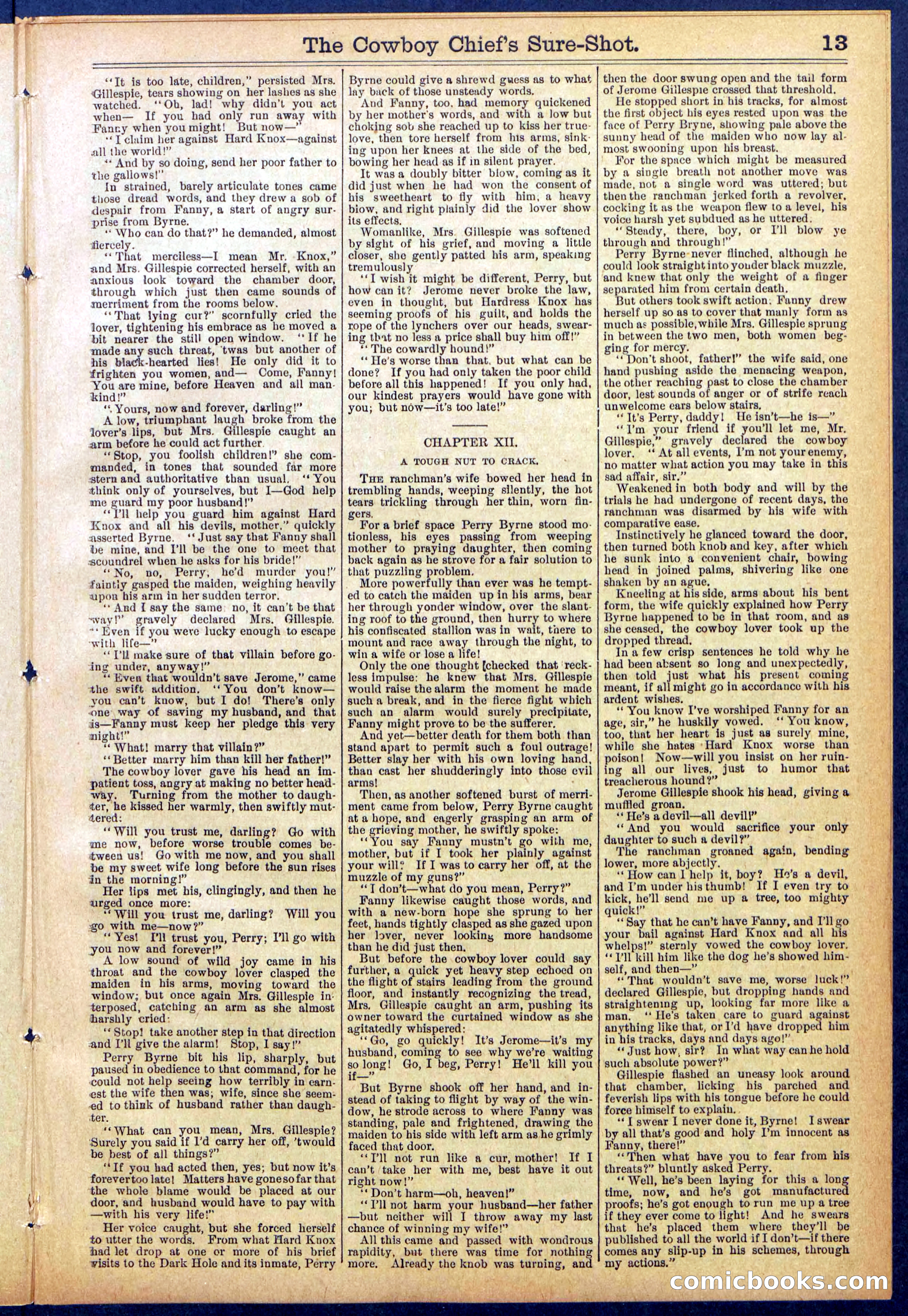 Beadle's Dime Library No. 855 — page 13 of 32