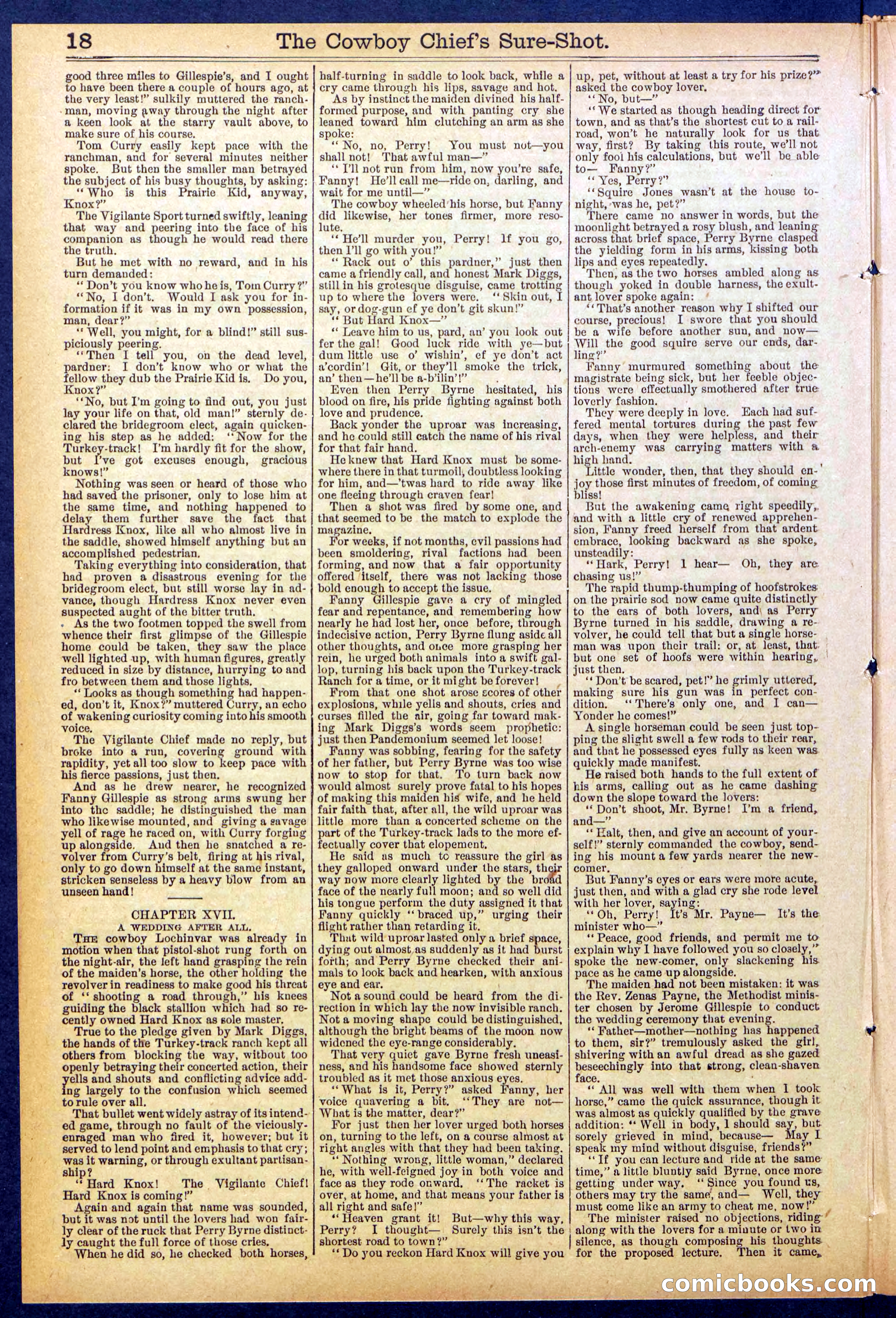 Beadle's Dime Library No. 855 — page 18 of 32