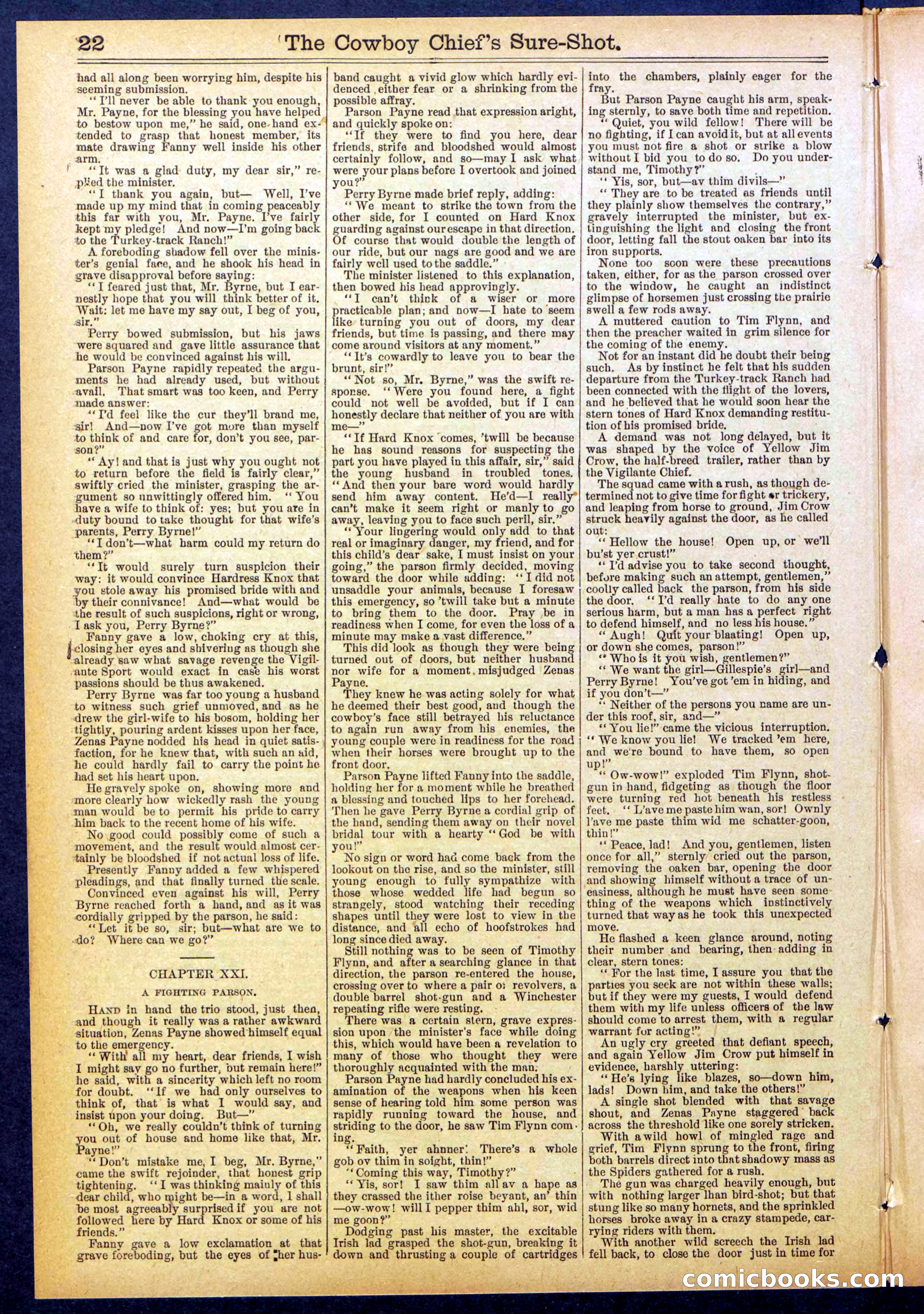 Beadle's Dime Library No. 855 — page 22 of 32