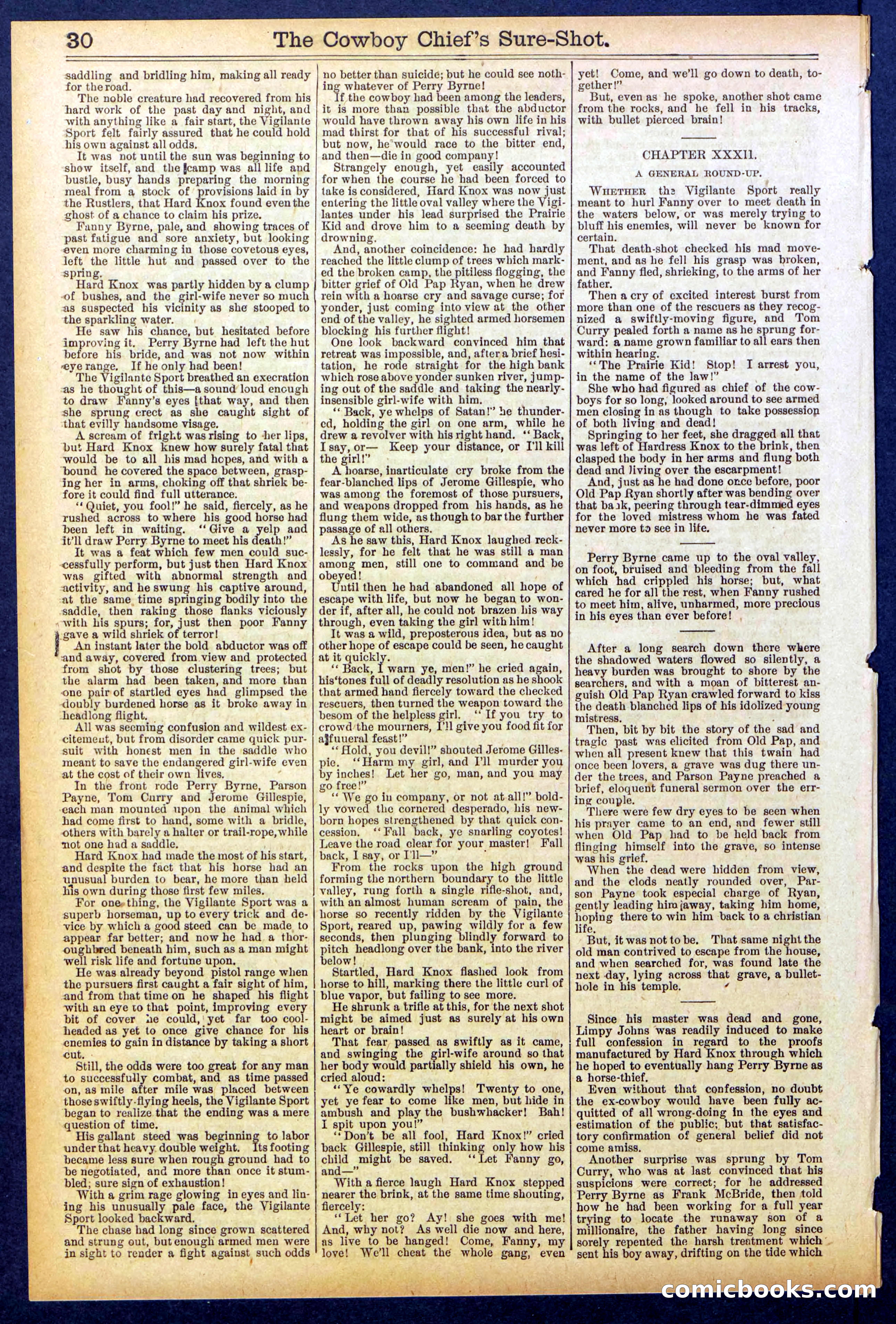 Beadle's Dime Library No. 855 — page 30 of 32