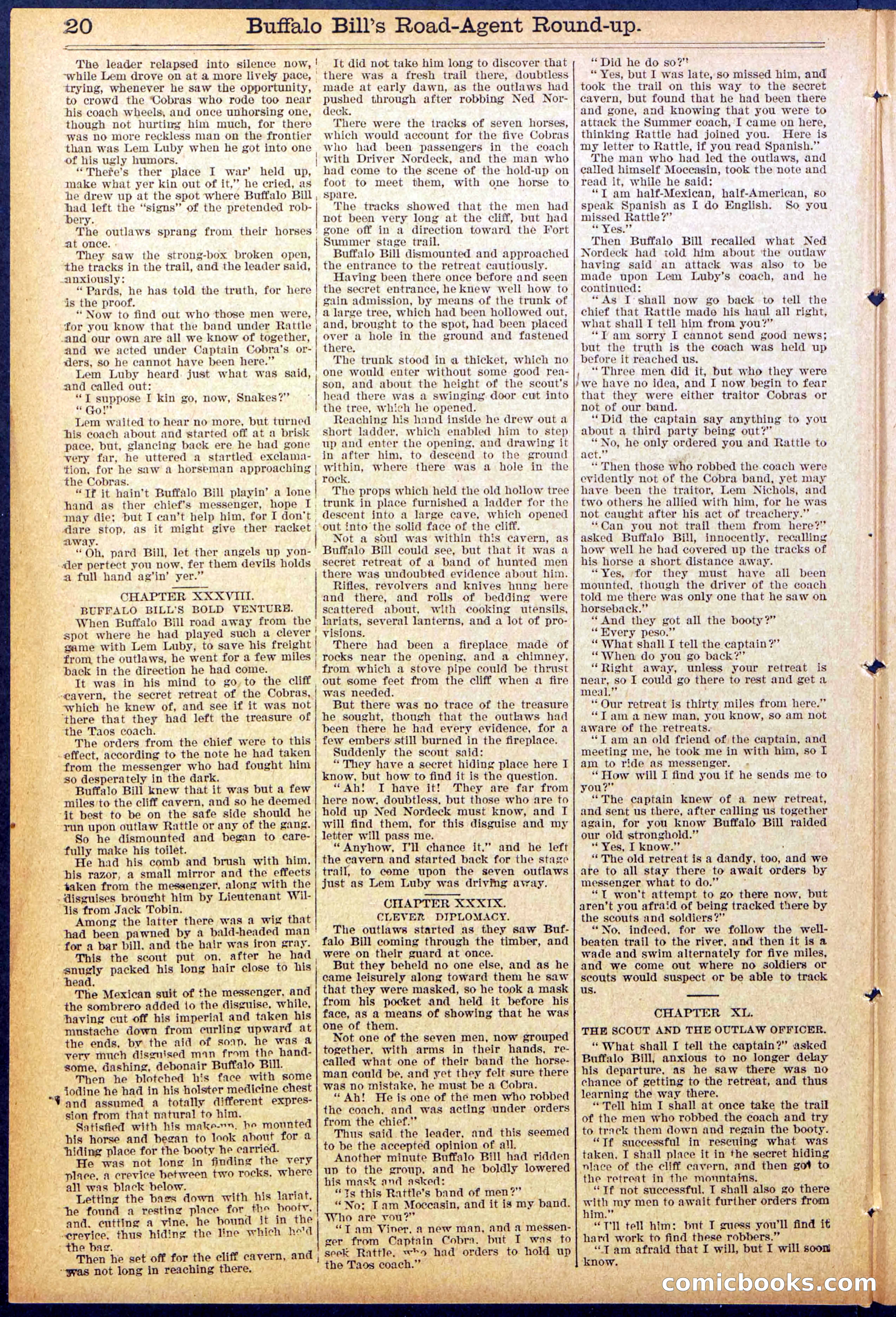 Beadle's Dime Library No. 869 — page 20 of 32