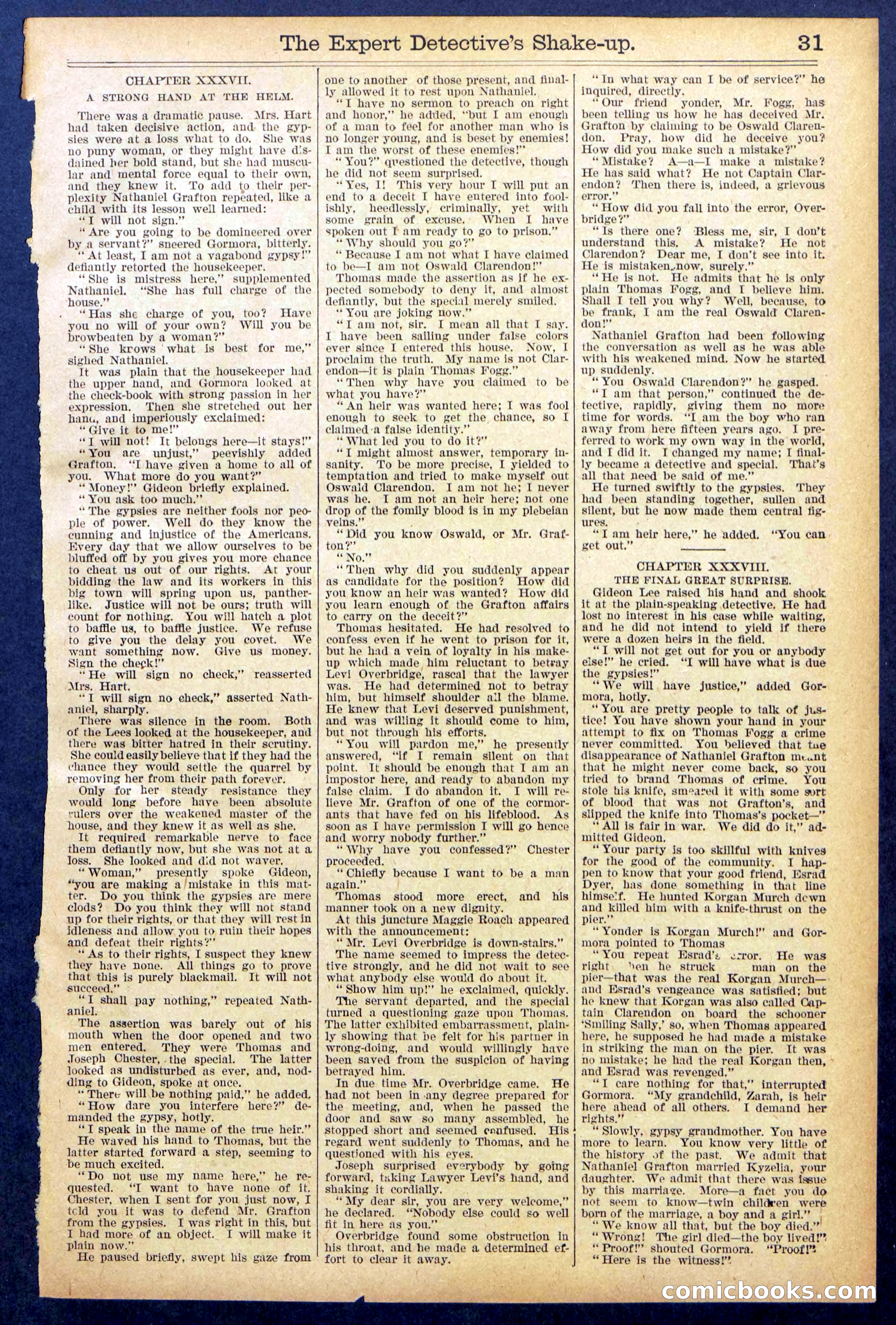 The Great Detective's Shake Up: Fake's Fight for a Fortune — page 31 of 32