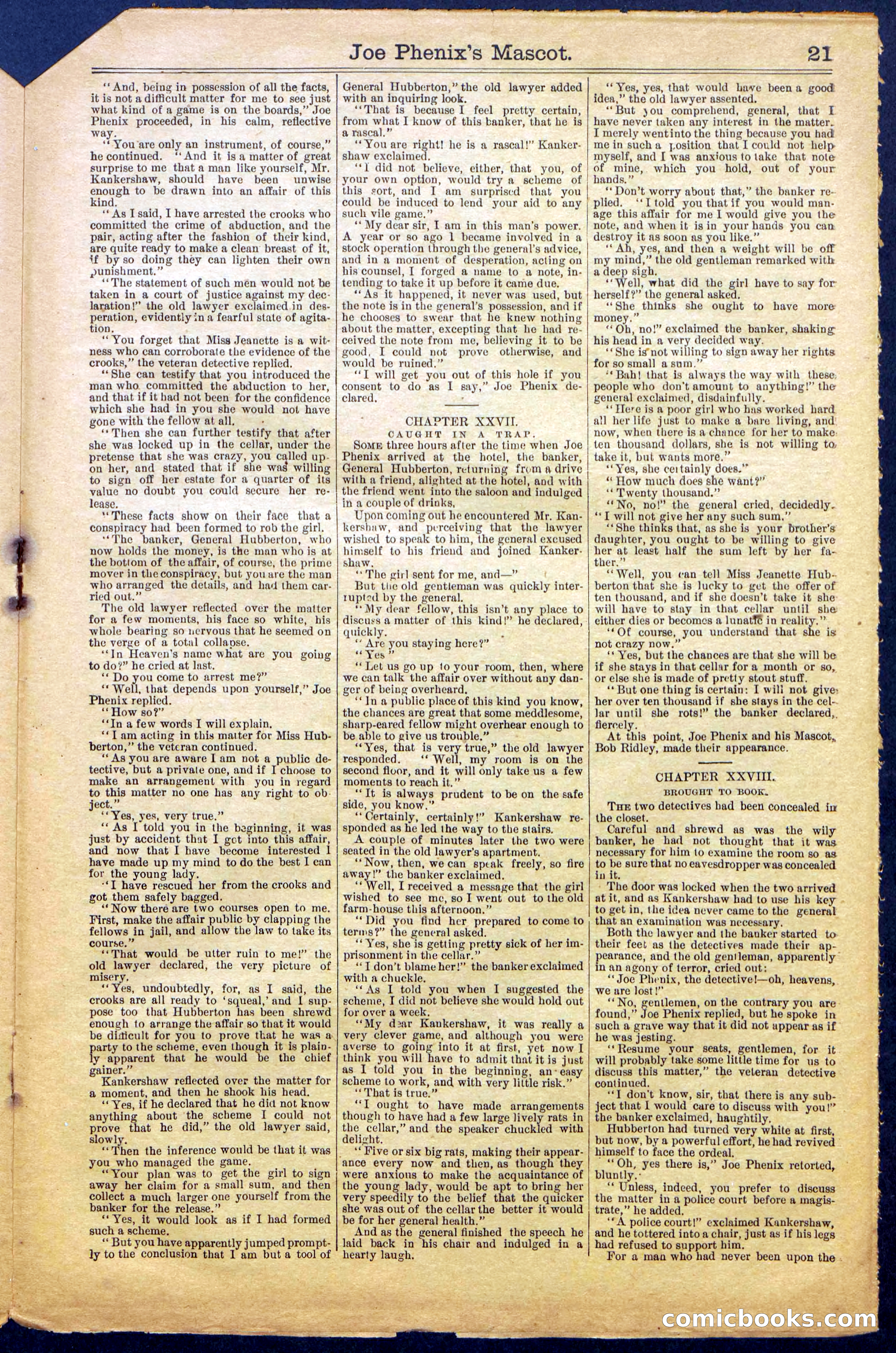 Beadle's Dime Library No. 965 — page 21 of 32