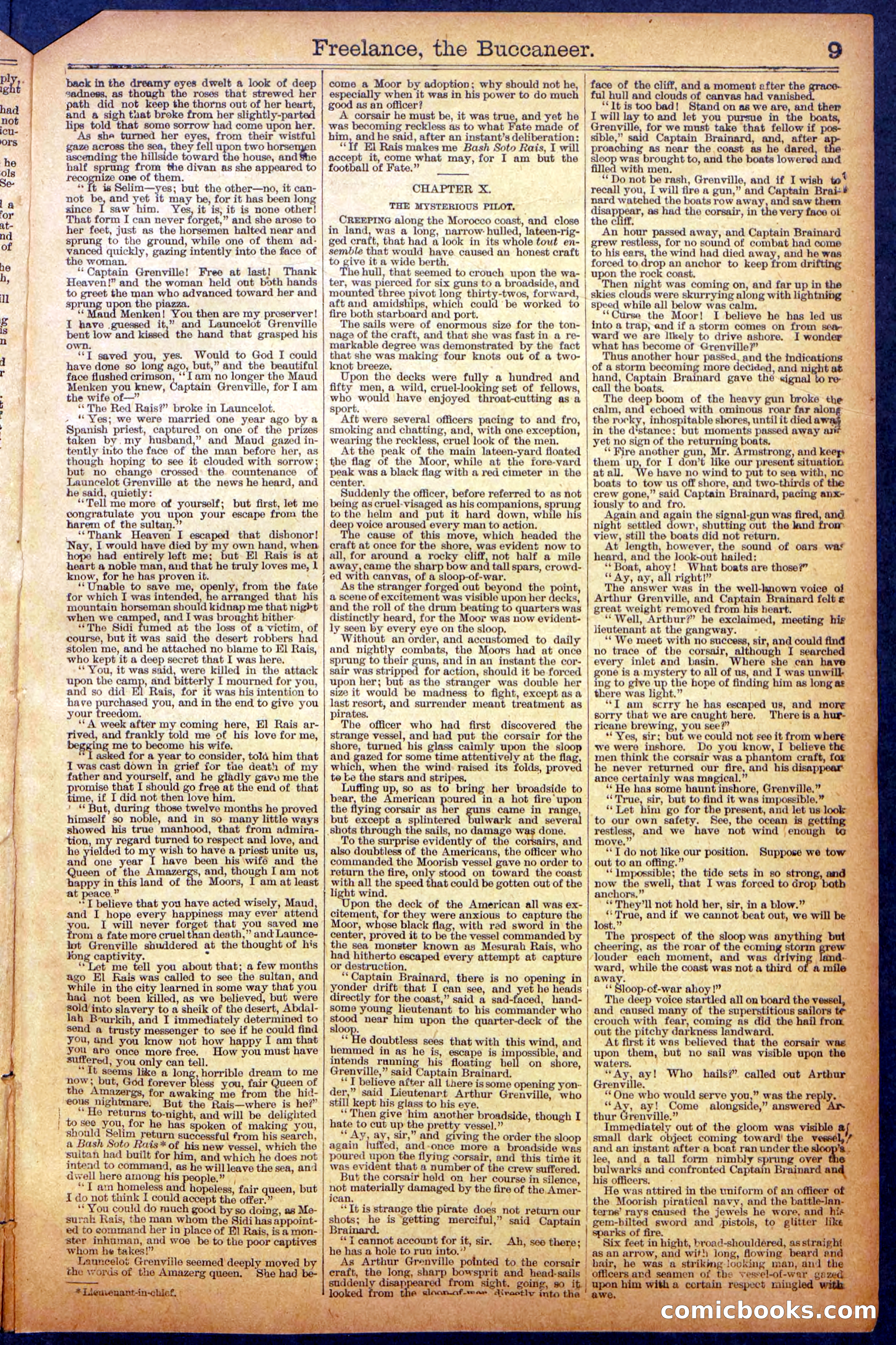 Freelance, the Buccaneer; Or, The Waif of the Wave — page 11 of 28