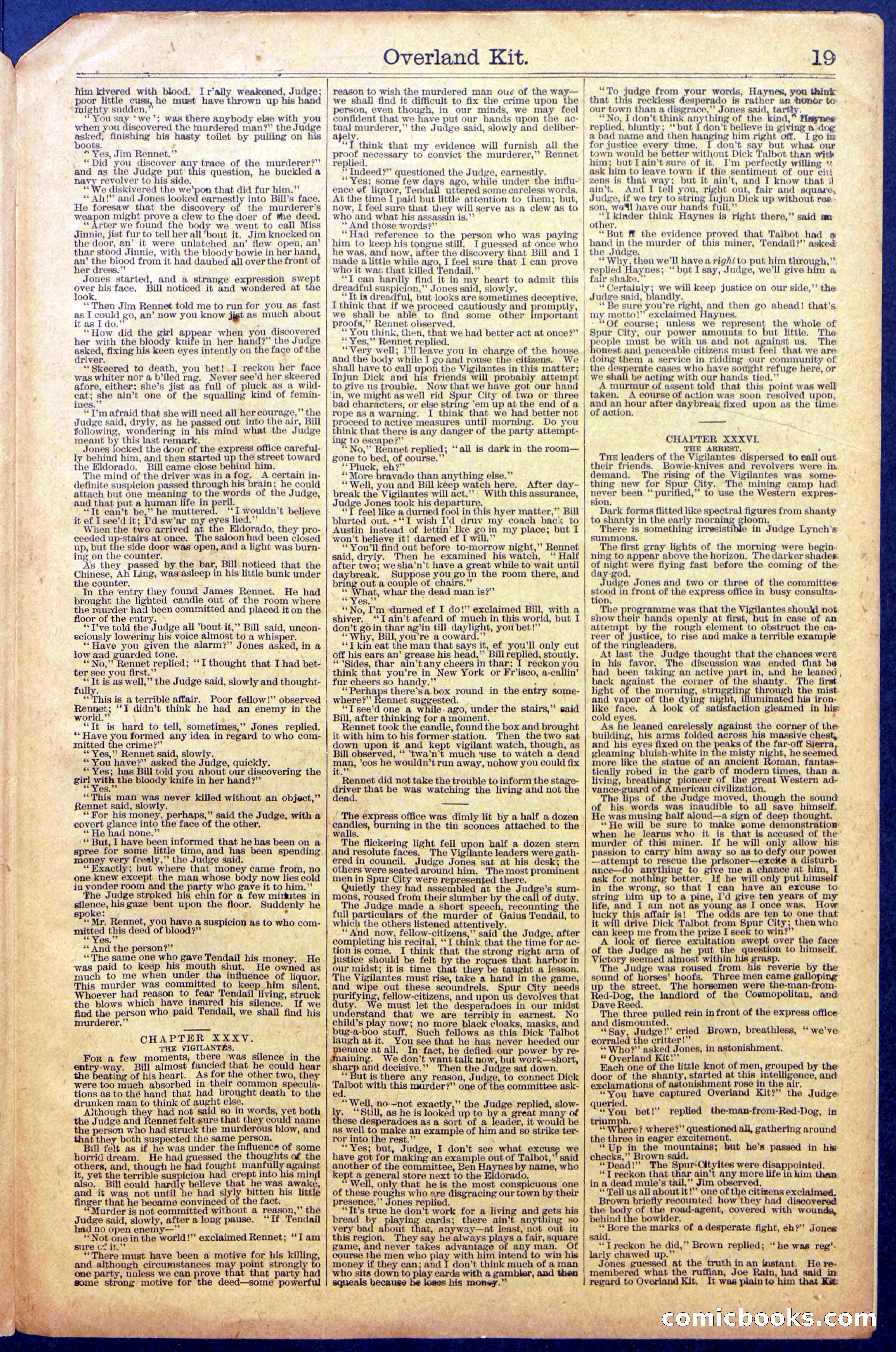 Overland Kit; Or, The Idyl of White Pine — page 21 of 28