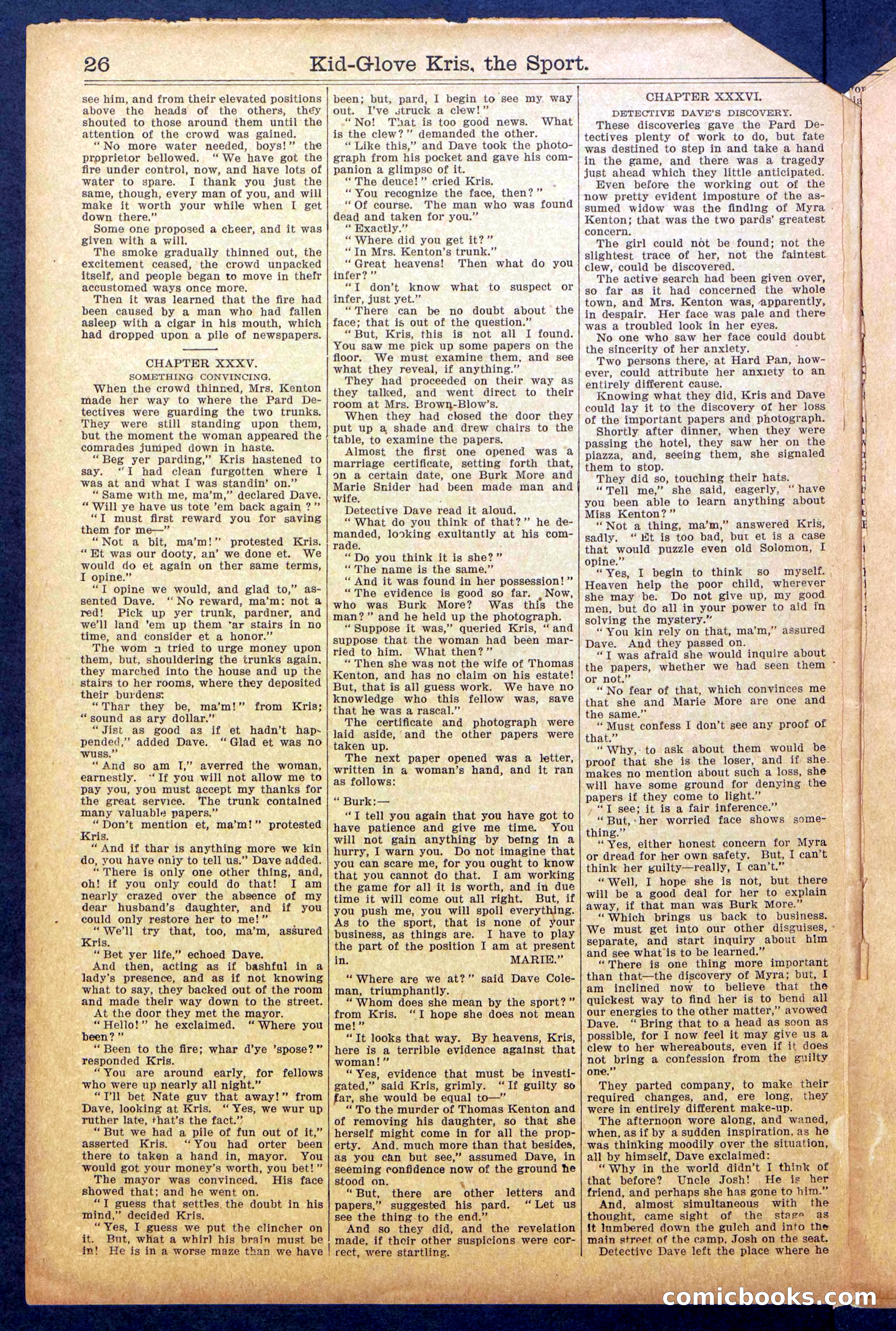 Kid Glove Kris, of Hard Pan Camp — page 28 of 36