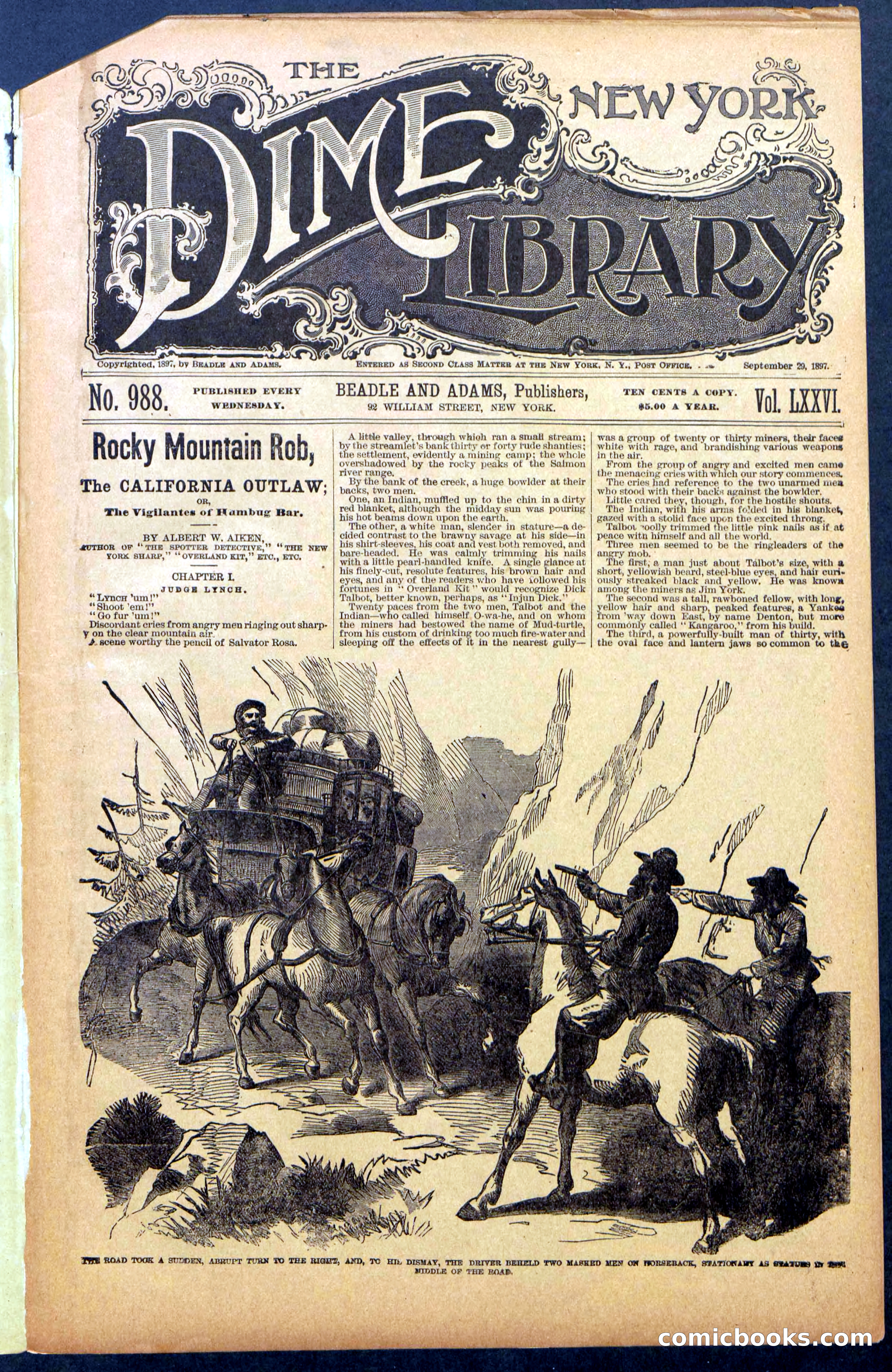 The New York Dime Library No. 988: Rocky Mountain Rob — page 3 of 28