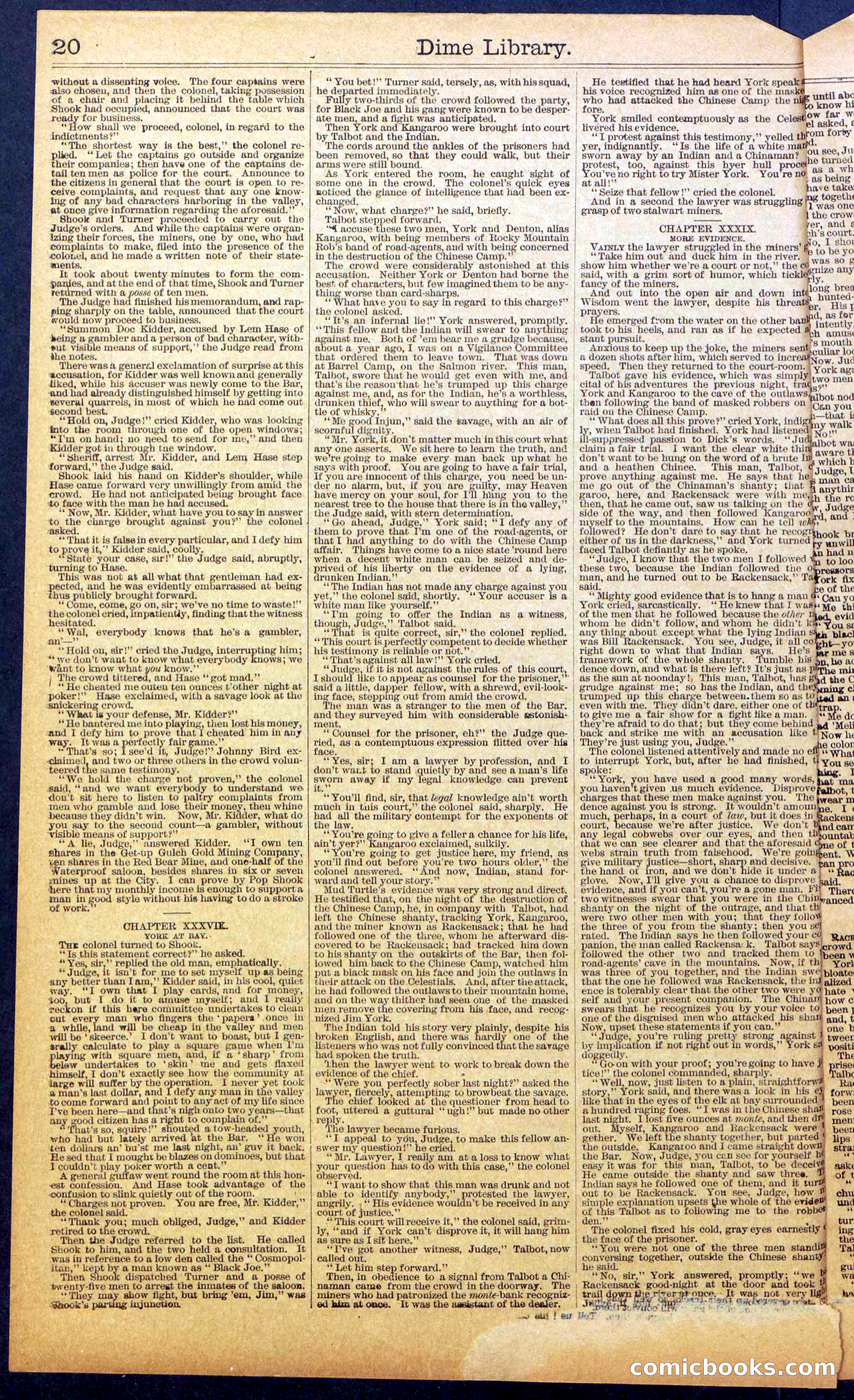 The New York Dime Library No. 988: Rocky Mountain Rob — page 22 of 28