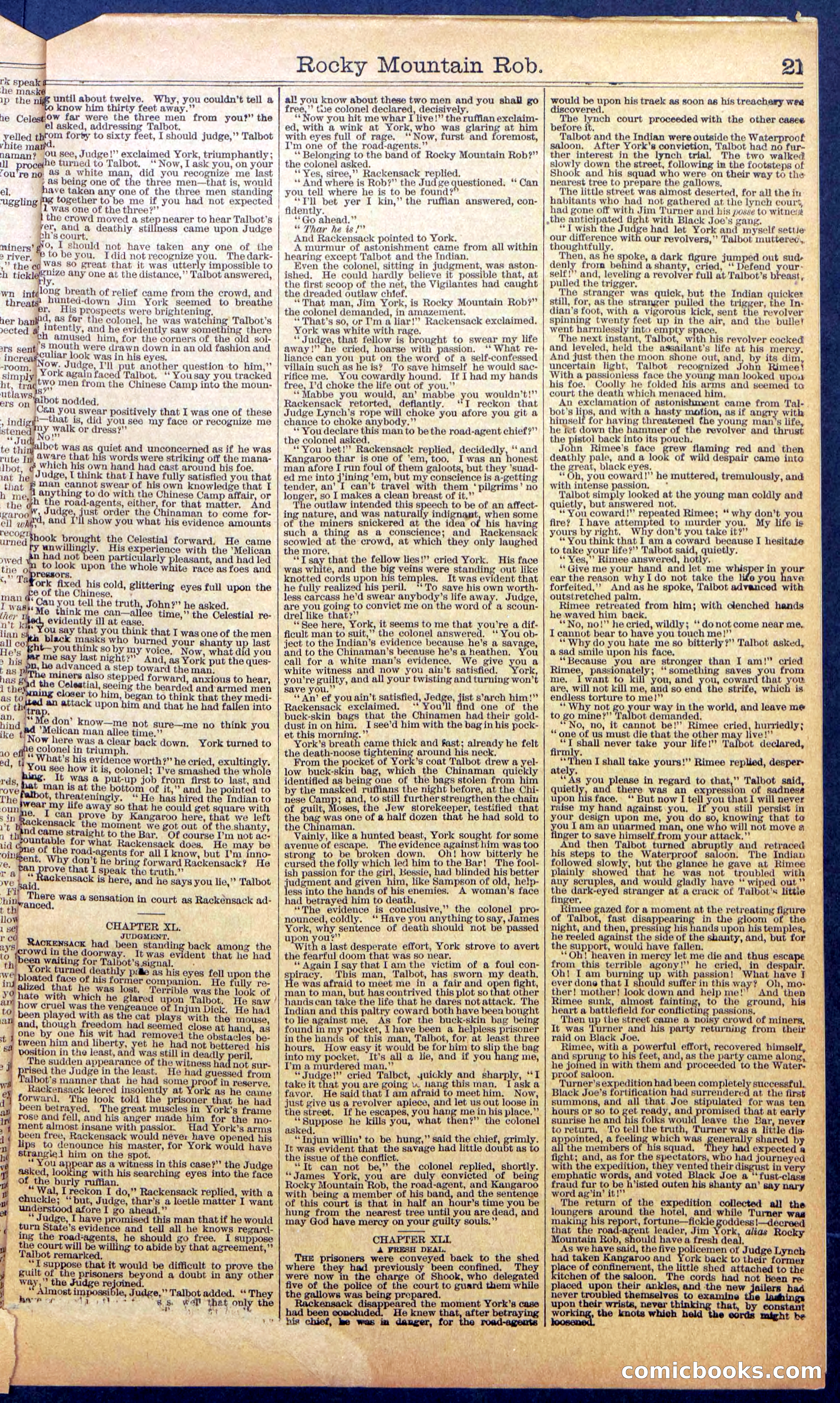 The New York Dime Library No. 988: Rocky Mountain Rob — page 23 of 28