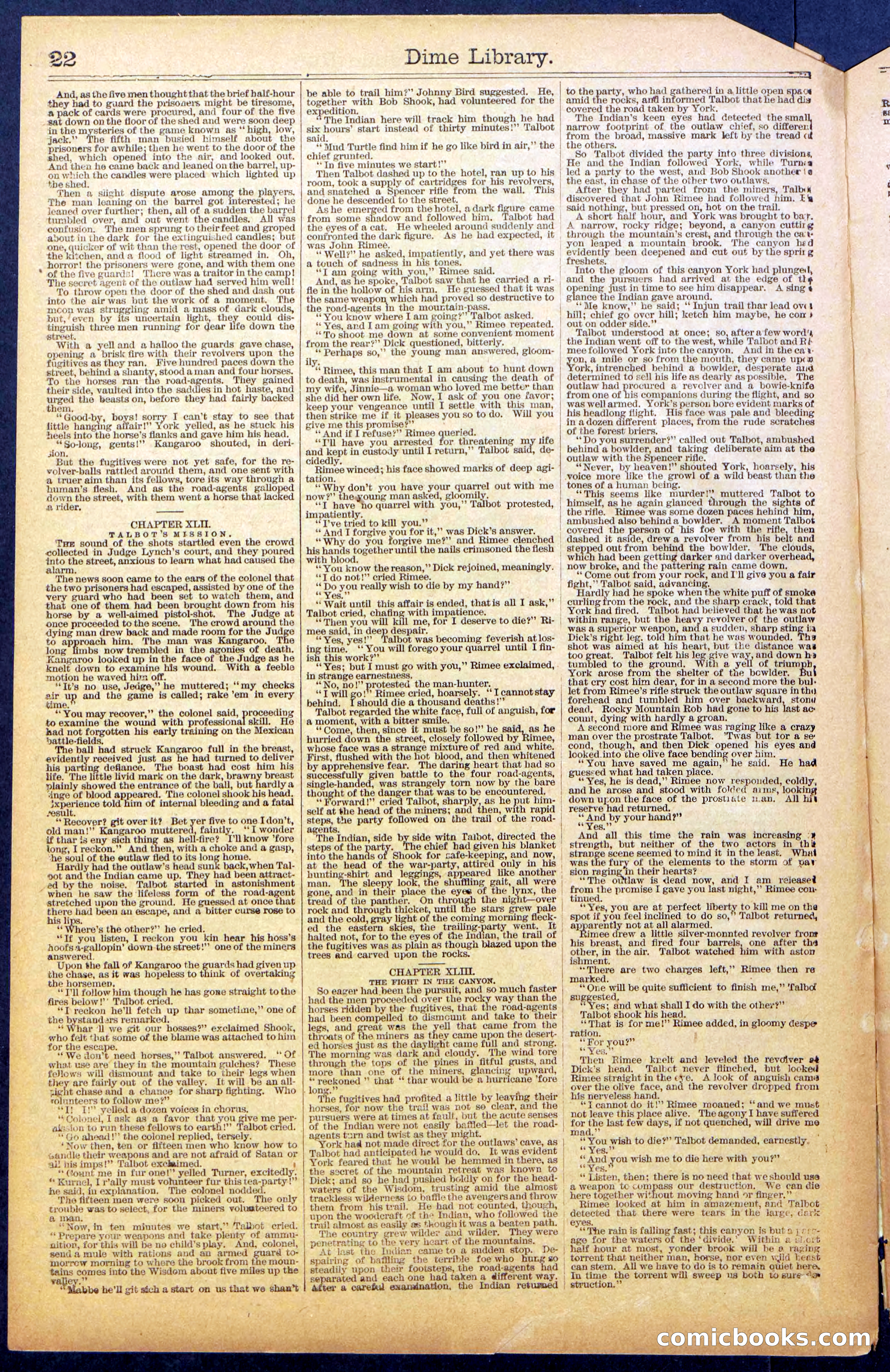 The New York Dime Library No. 988: Rocky Mountain Rob — page 24 of 28