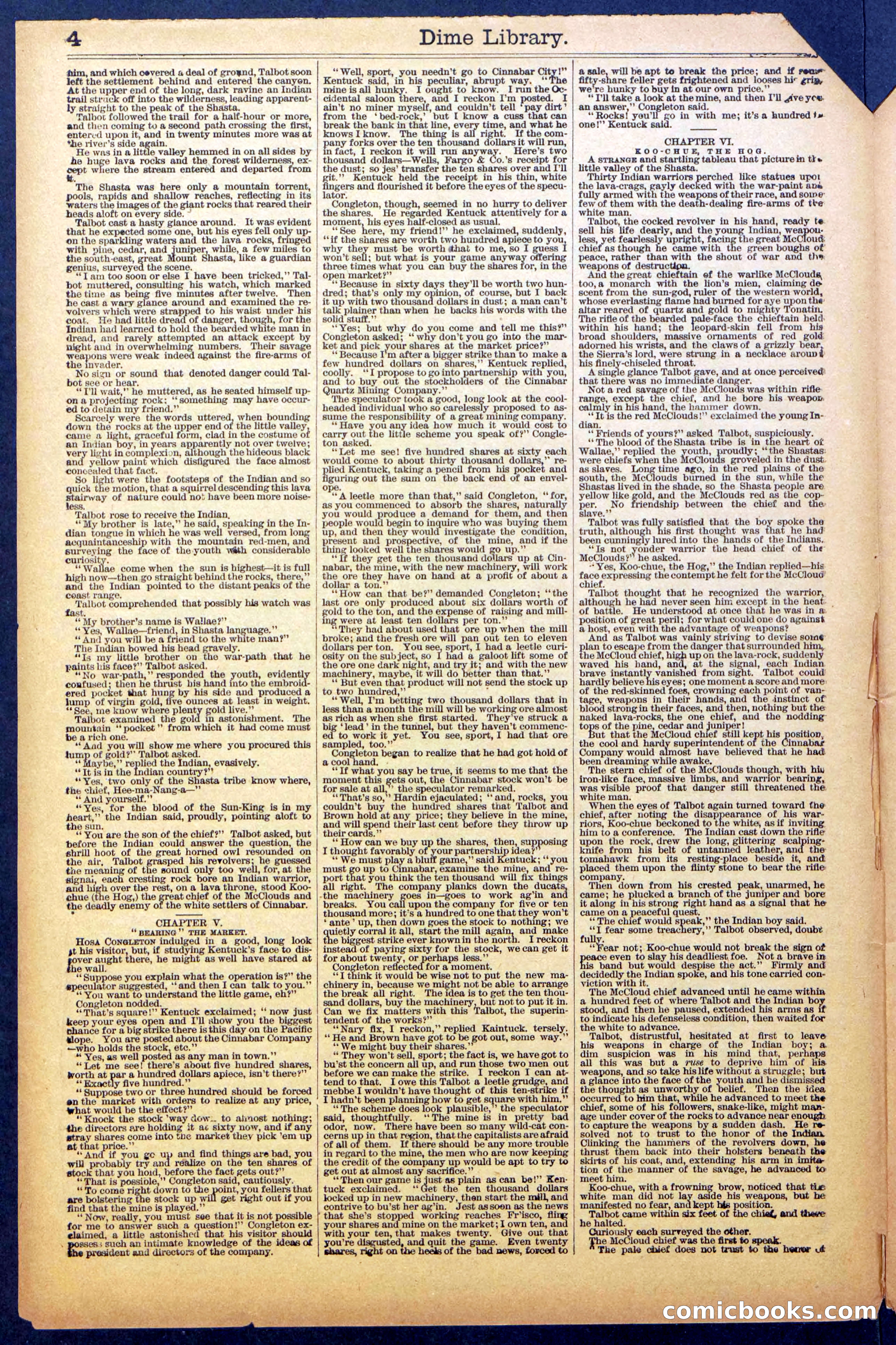 Dick Talbot at the Mines; or, Kentucky the Sport — page 6 of 36