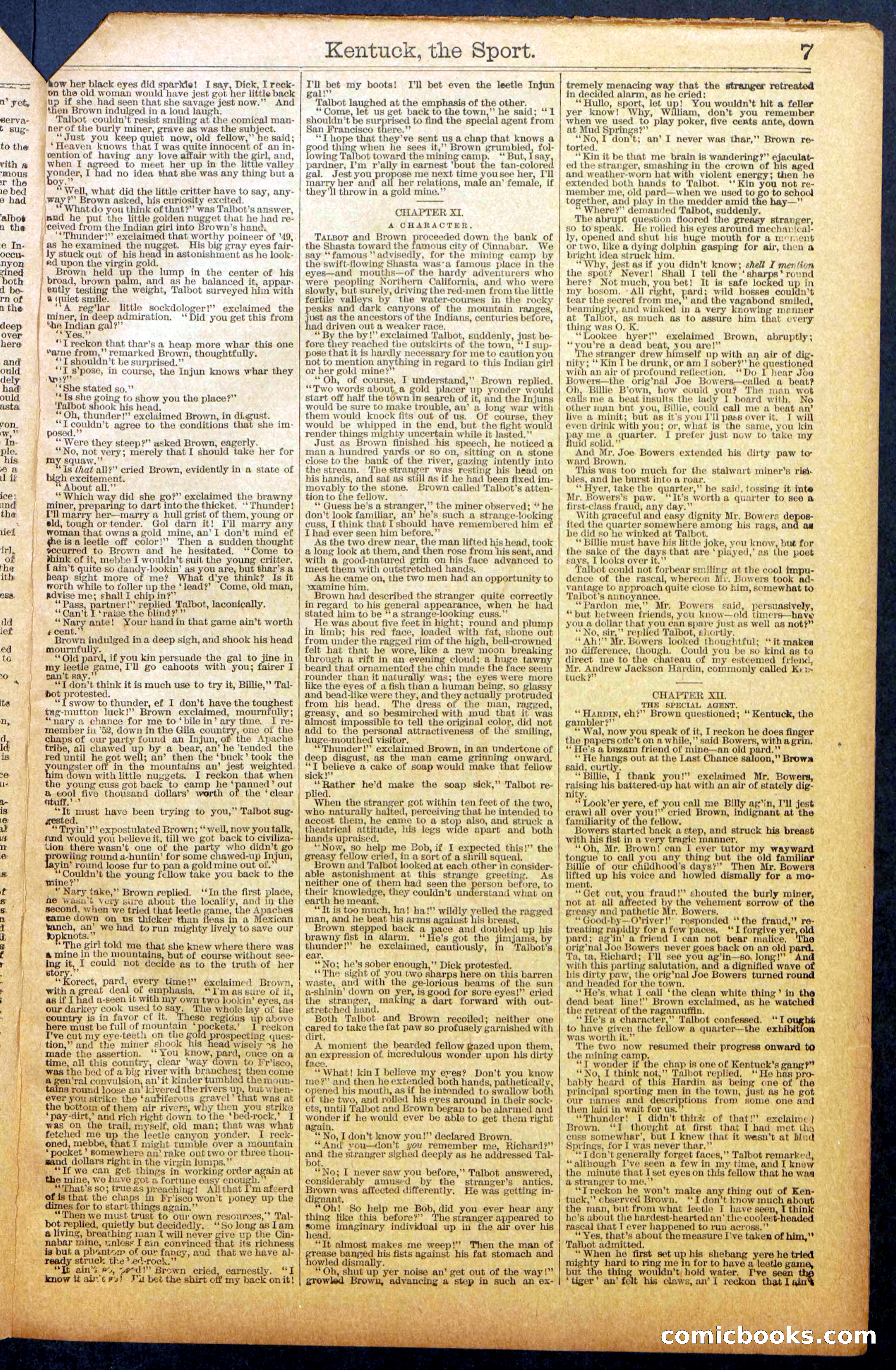 Dick Talbot at the Mines; or, Kentucky the Sport — page 9 of 36