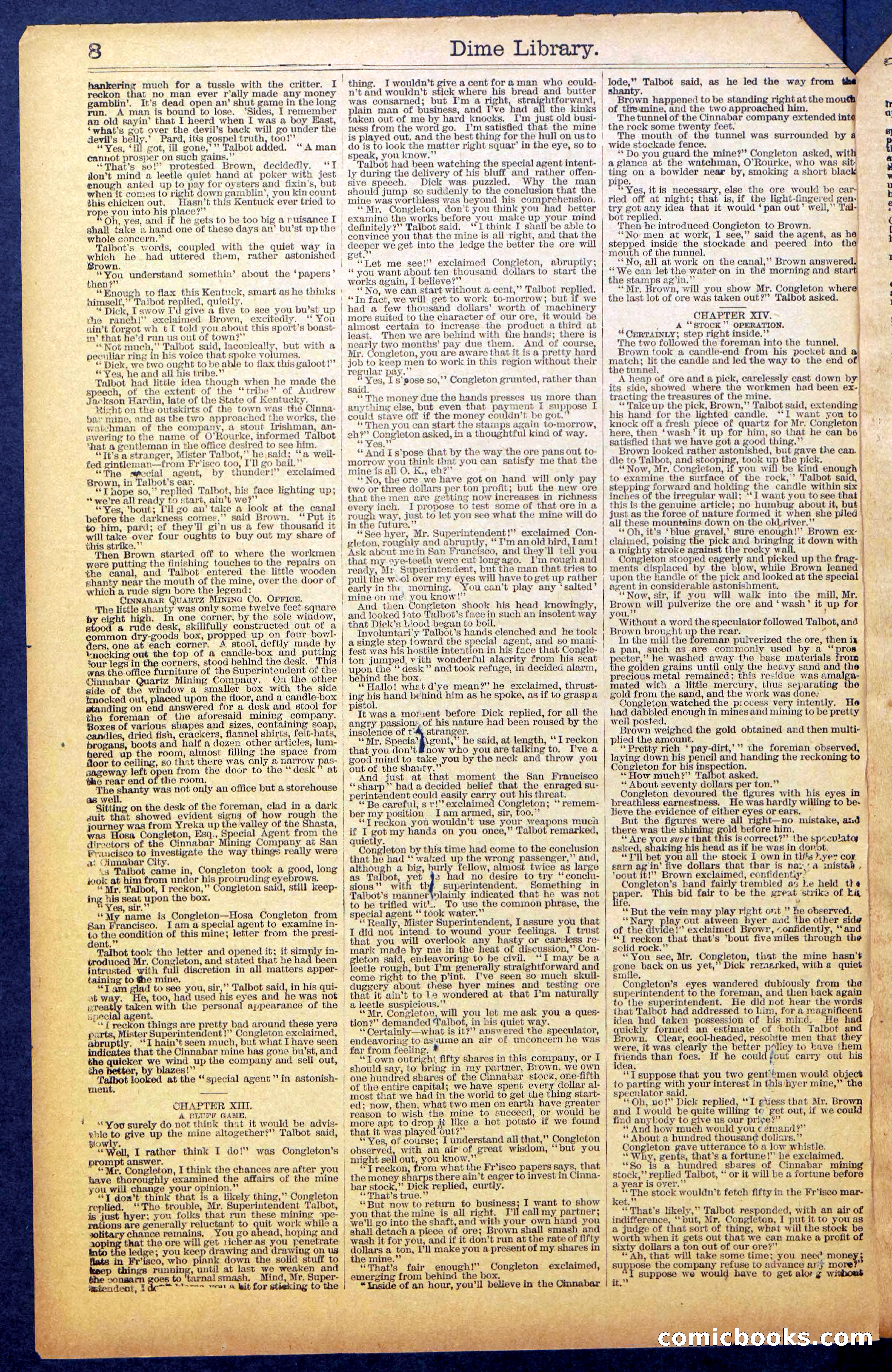 Dick Talbot at the Mines; or, Kentucky the Sport — page 10 of 36