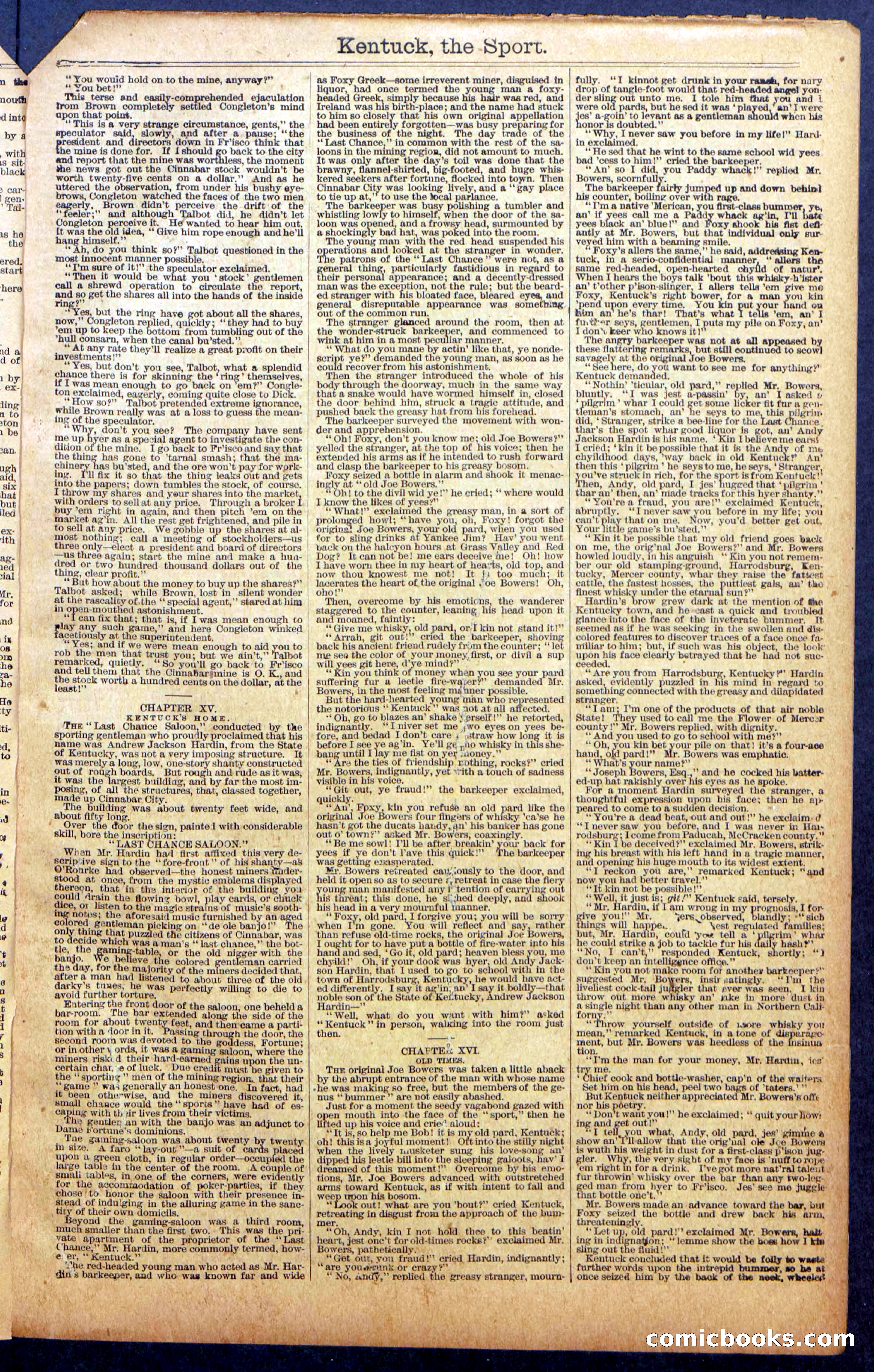 Dick Talbot at the Mines; or, Kentucky the Sport — page 11 of 36