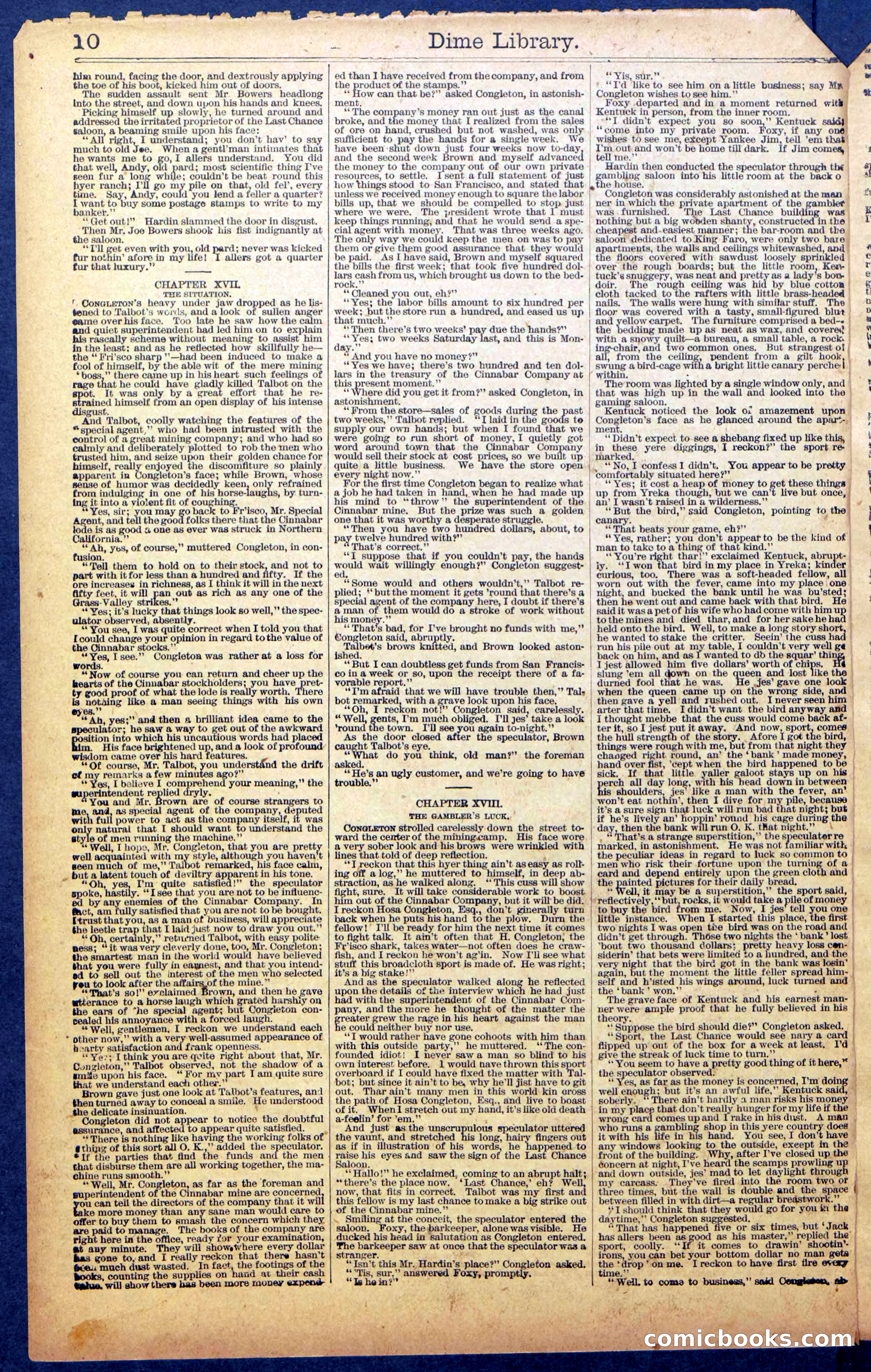 Dick Talbot at the Mines; or, Kentucky the Sport — page 12 of 36