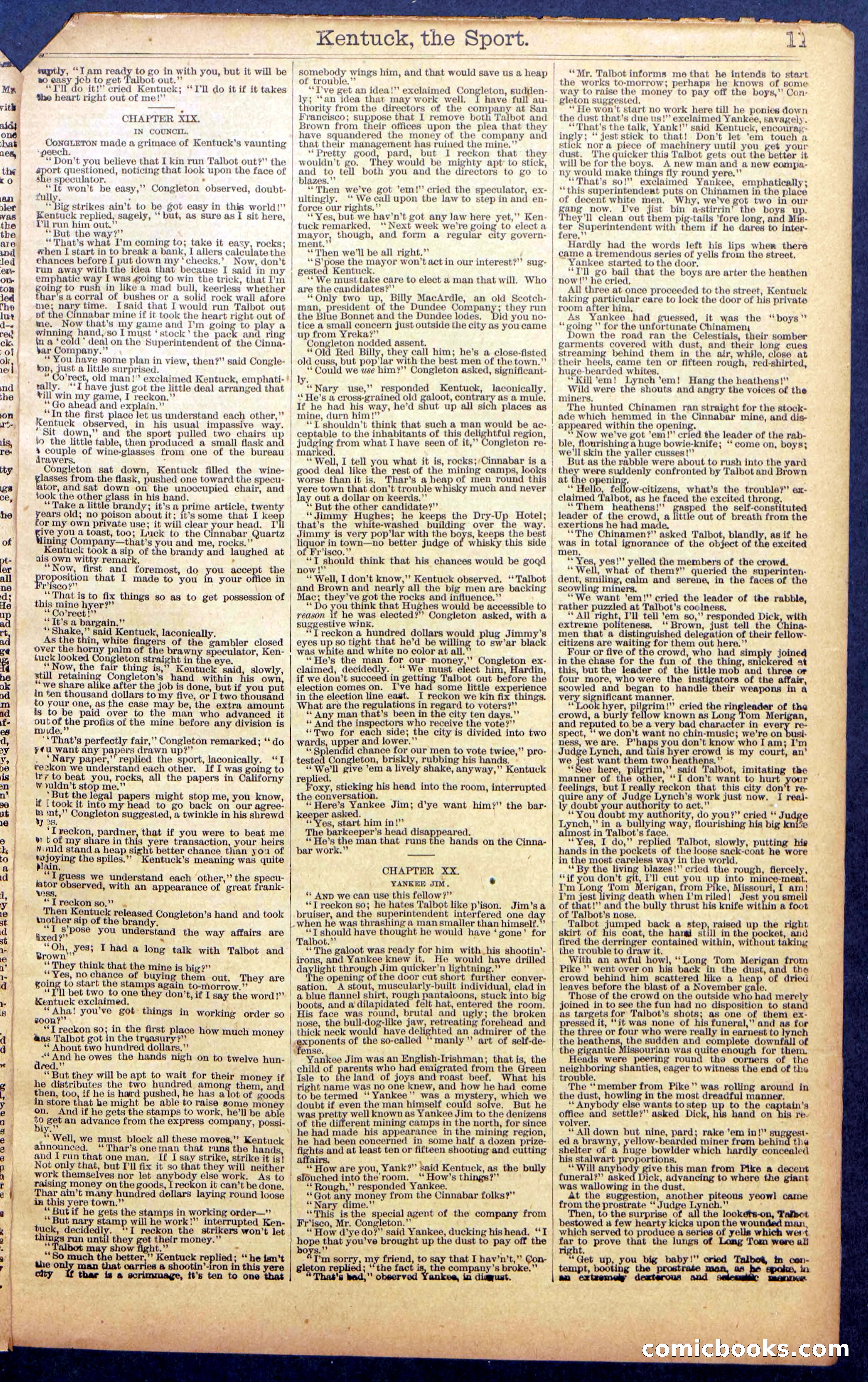 Dick Talbot at the Mines; or, Kentucky the Sport — page 13 of 36