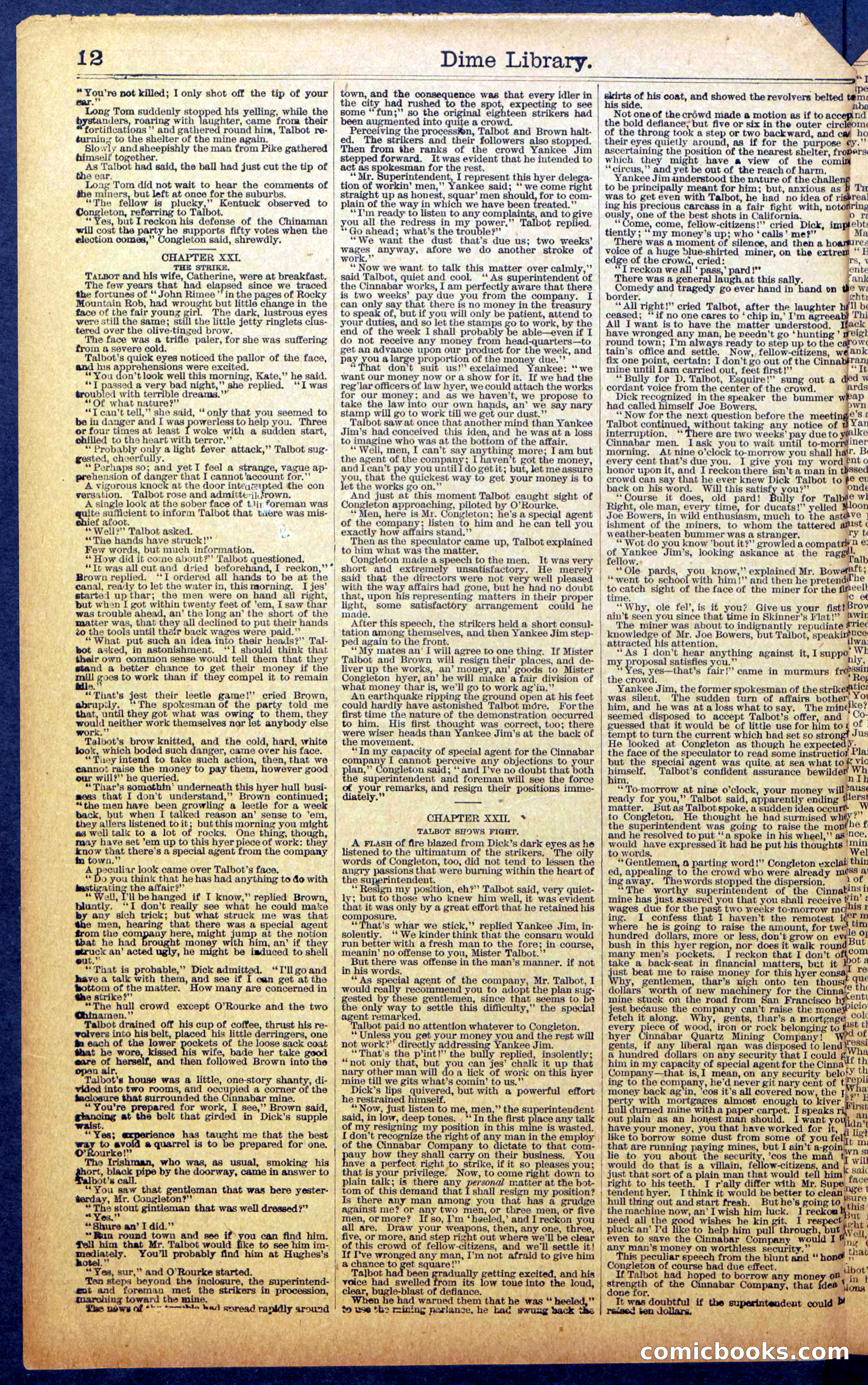 Dick Talbot at the Mines; or, Kentucky the Sport — page 14 of 36