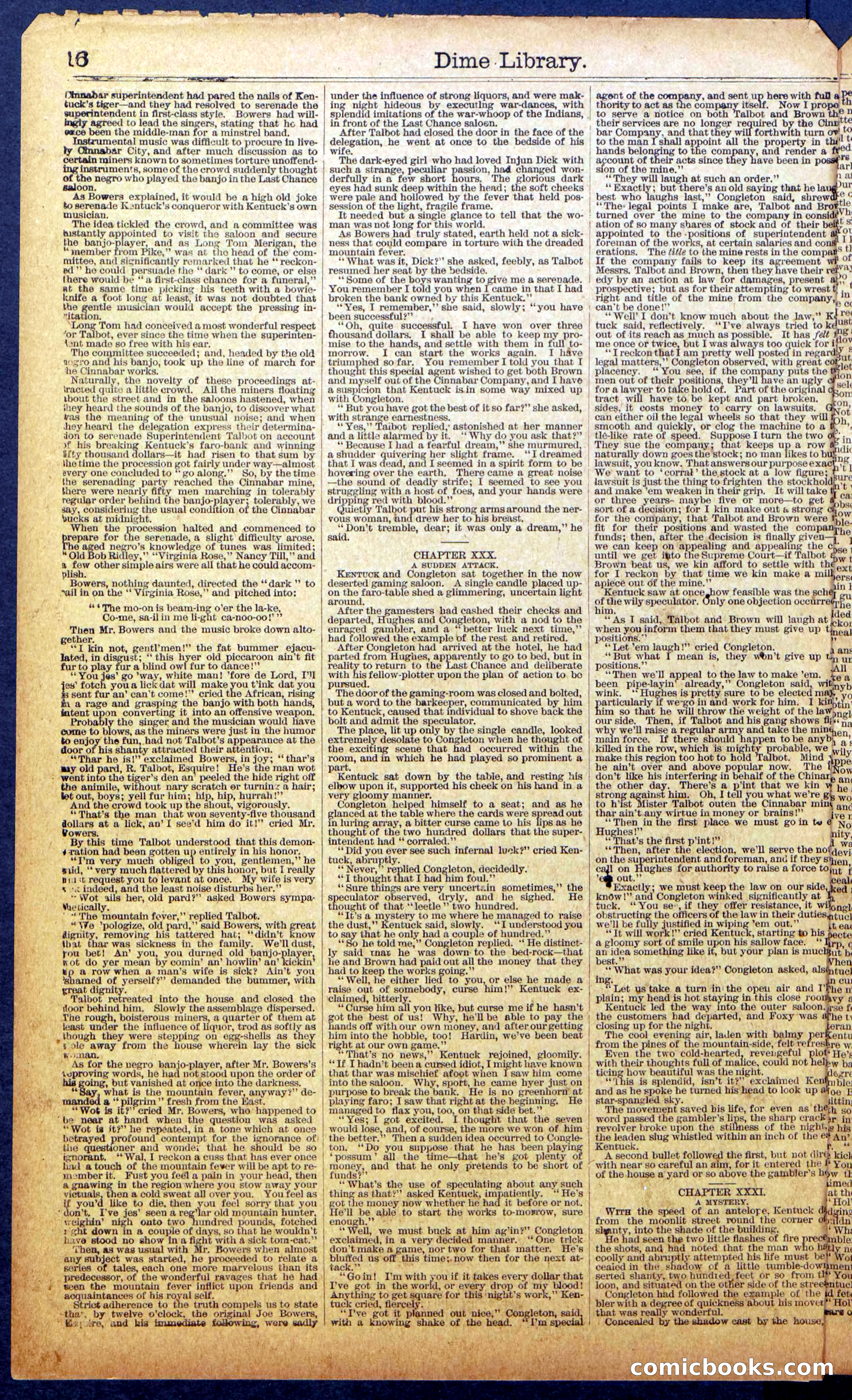 Dick Talbot at the Mines; or, Kentucky the Sport — page 18 of 36