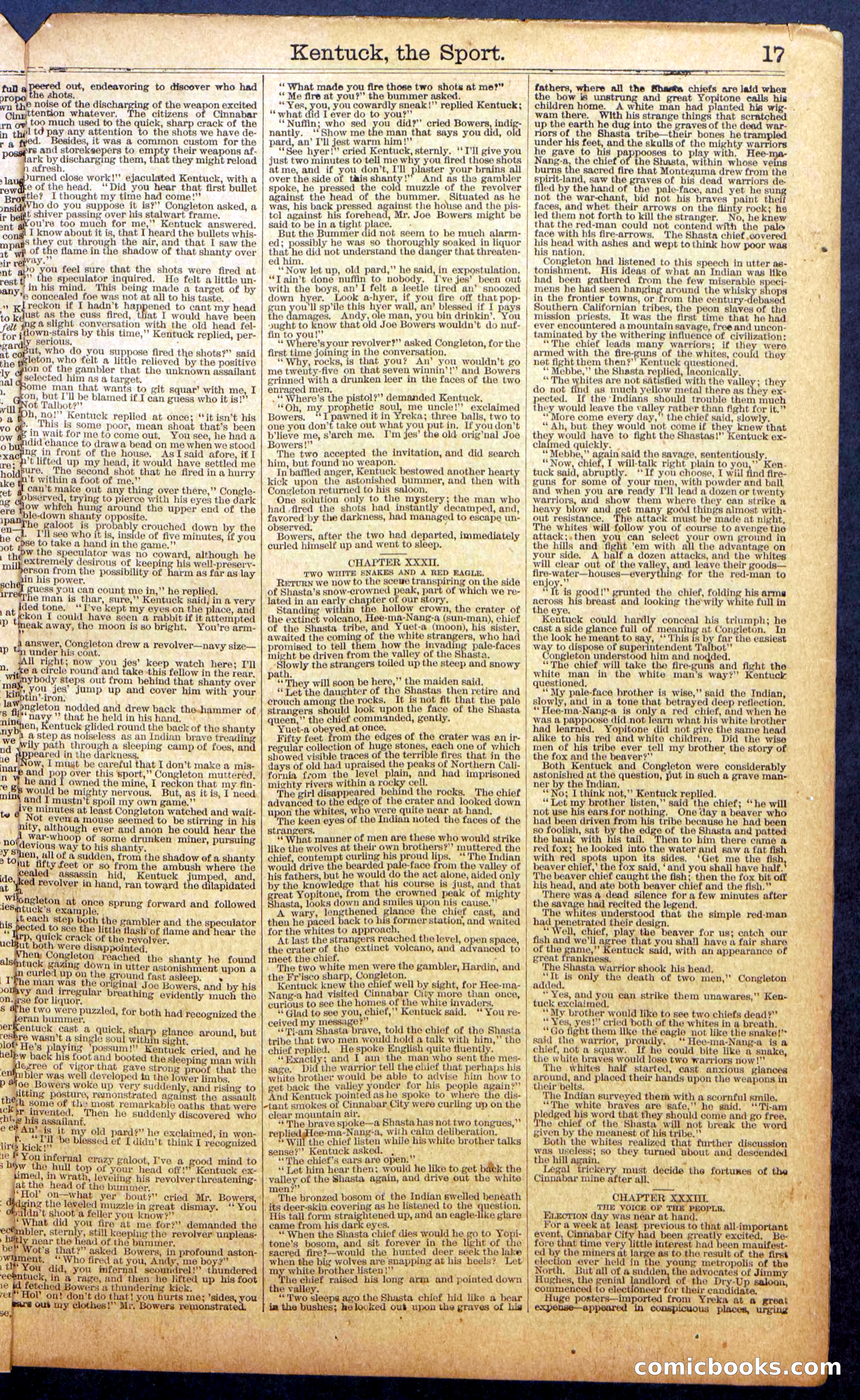 Dick Talbot at the Mines; or, Kentucky the Sport — page 19 of 36