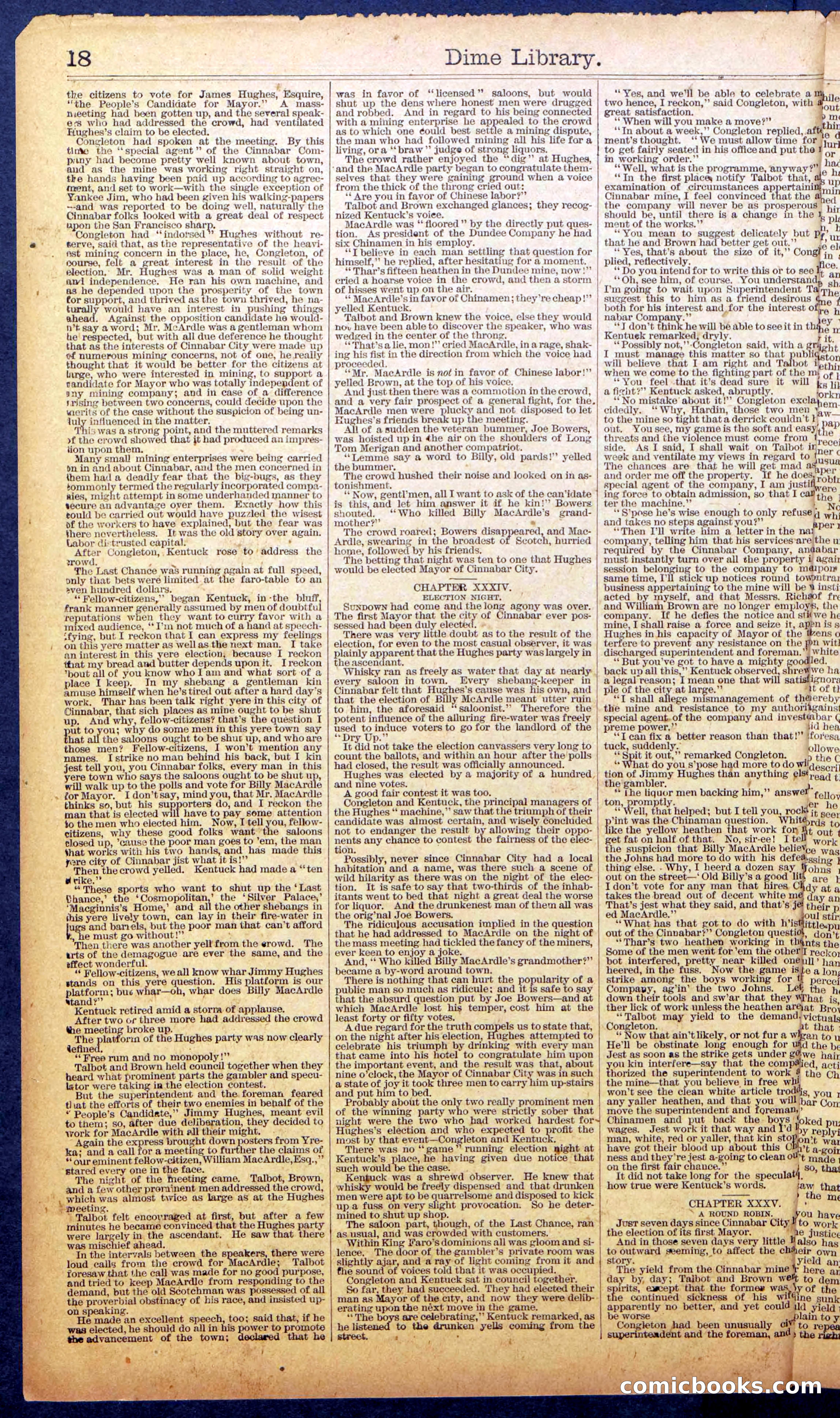 Dick Talbot at the Mines; or, Kentucky the Sport — page 20 of 36