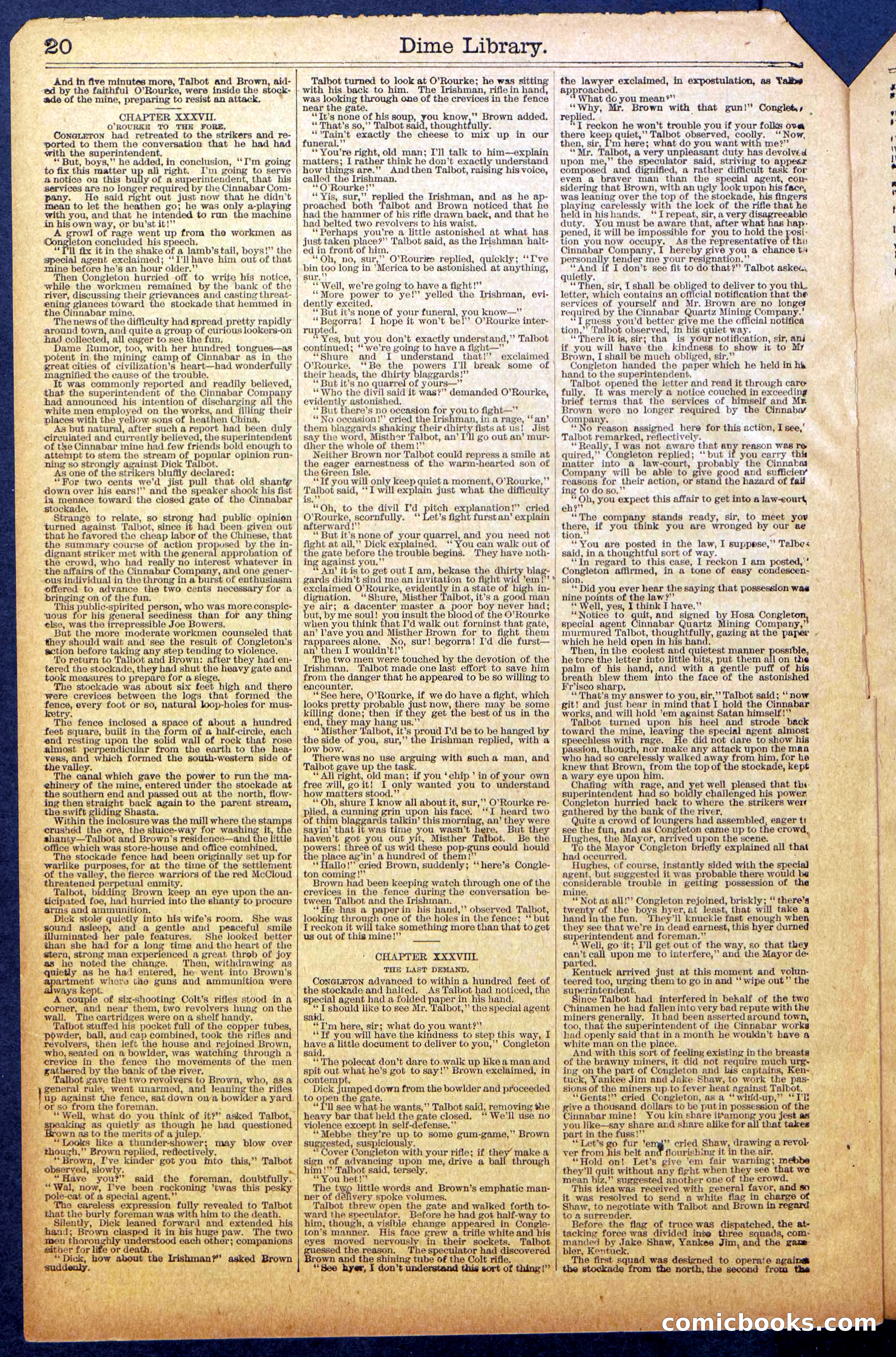 Dick Talbot at the Mines; or, Kentucky the Sport — page 22 of 36