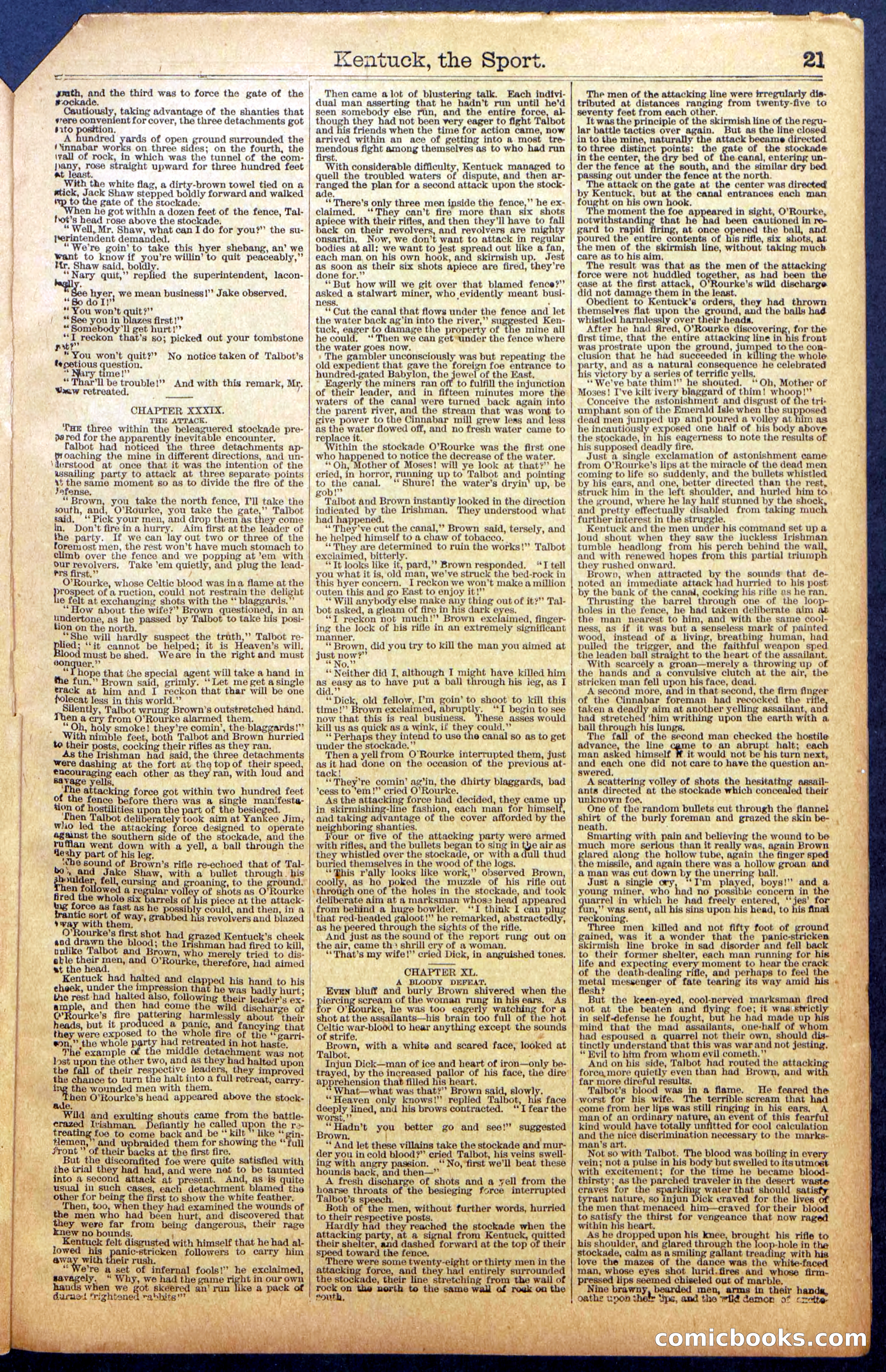 Dick Talbot at the Mines; or, Kentucky the Sport — page 23 of 36