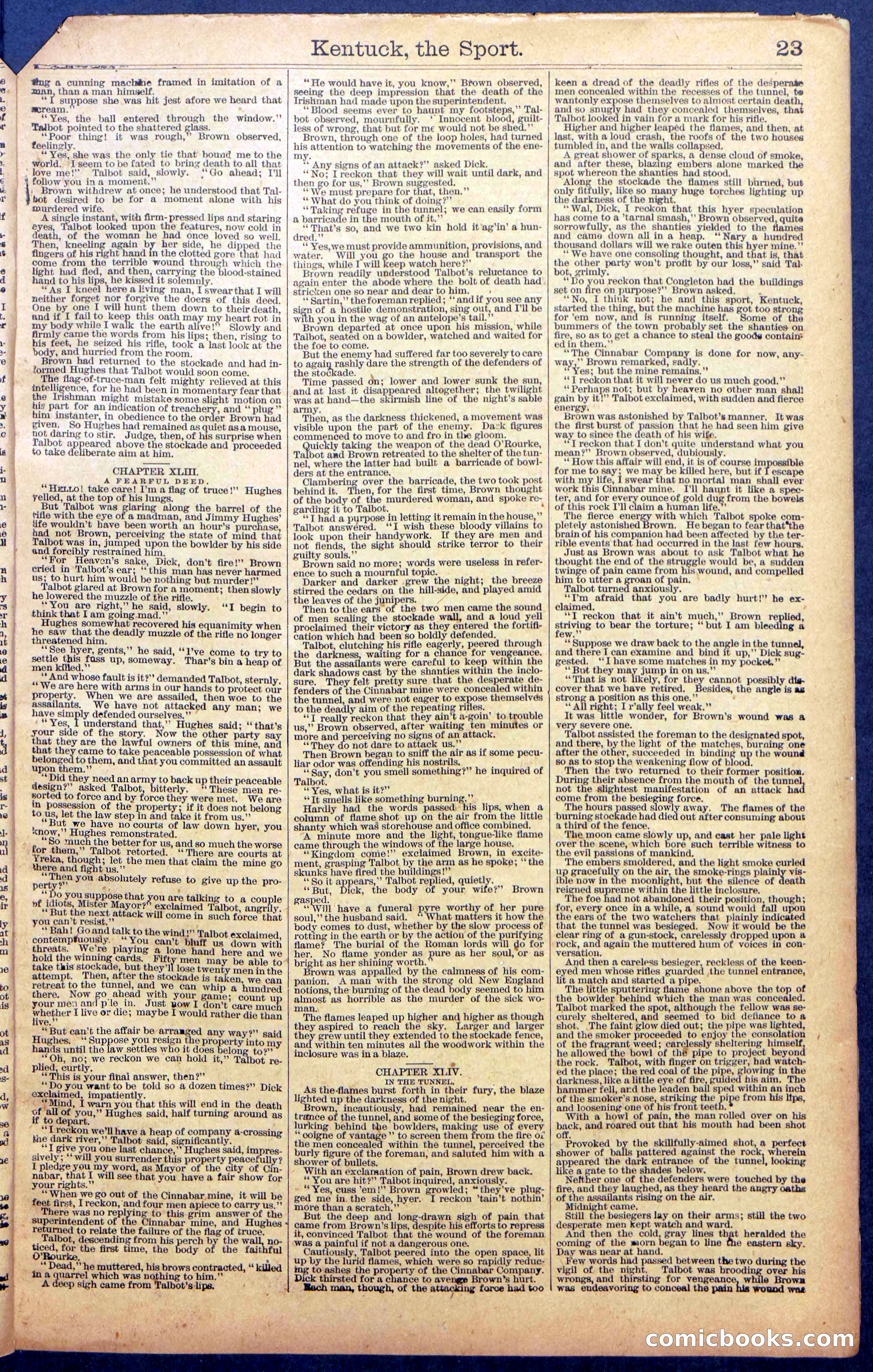 Dick Talbot at the Mines; or, Kentucky the Sport — page 25 of 36
