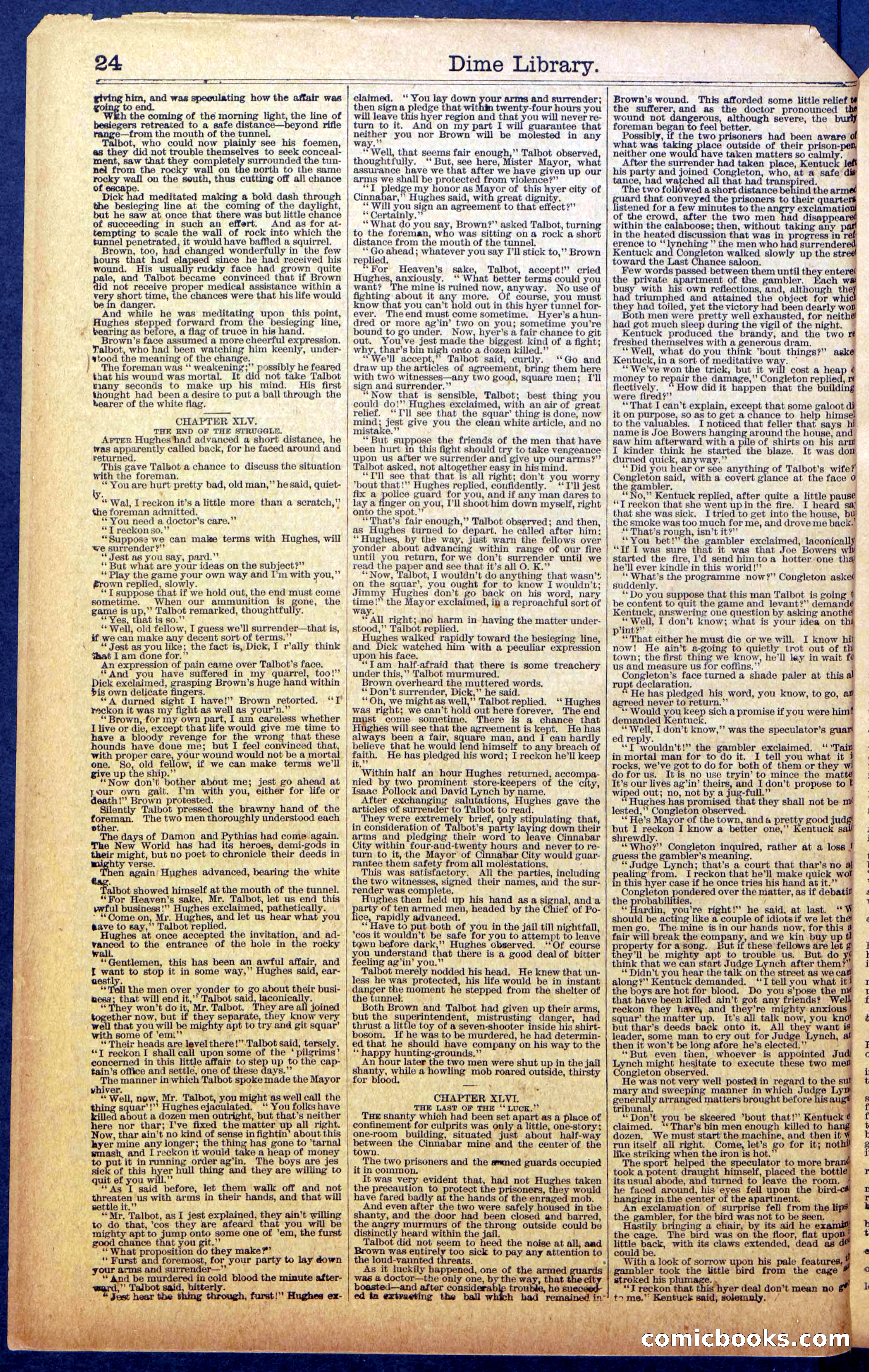 Dick Talbot at the Mines; or, Kentucky the Sport — page 26 of 36