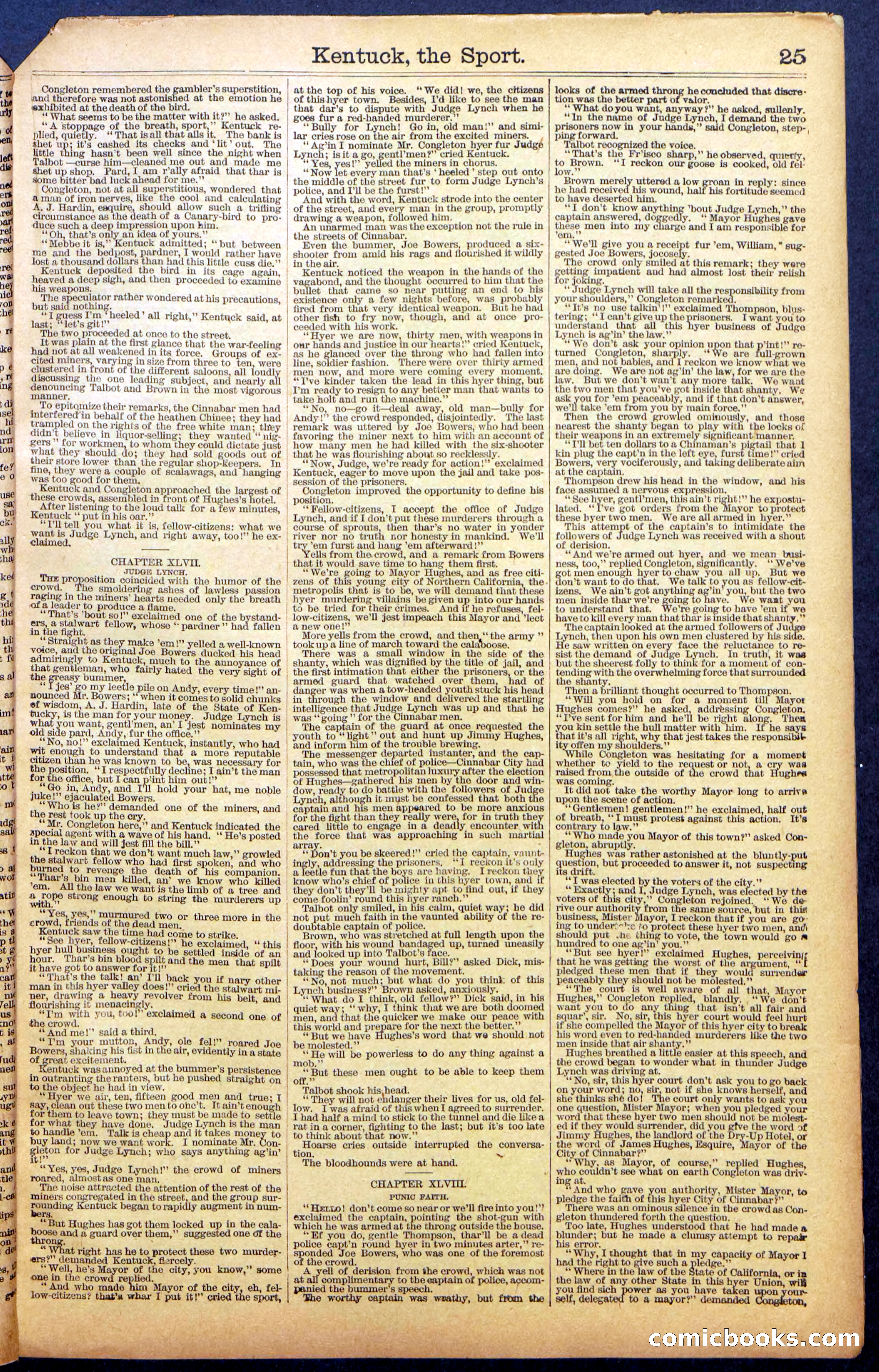 Dick Talbot at the Mines; or, Kentucky the Sport — page 27 of 36